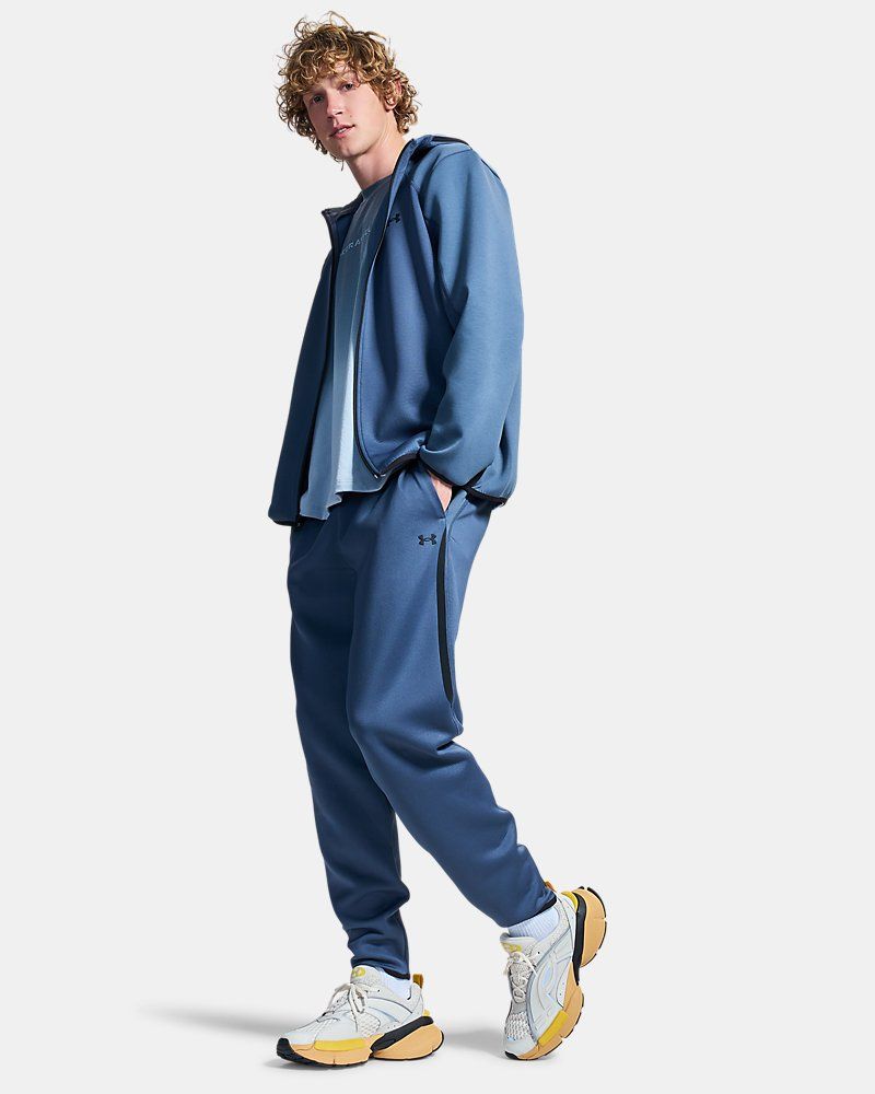 UA Unstoppable Fleece Textured Men's Joggers — view 3