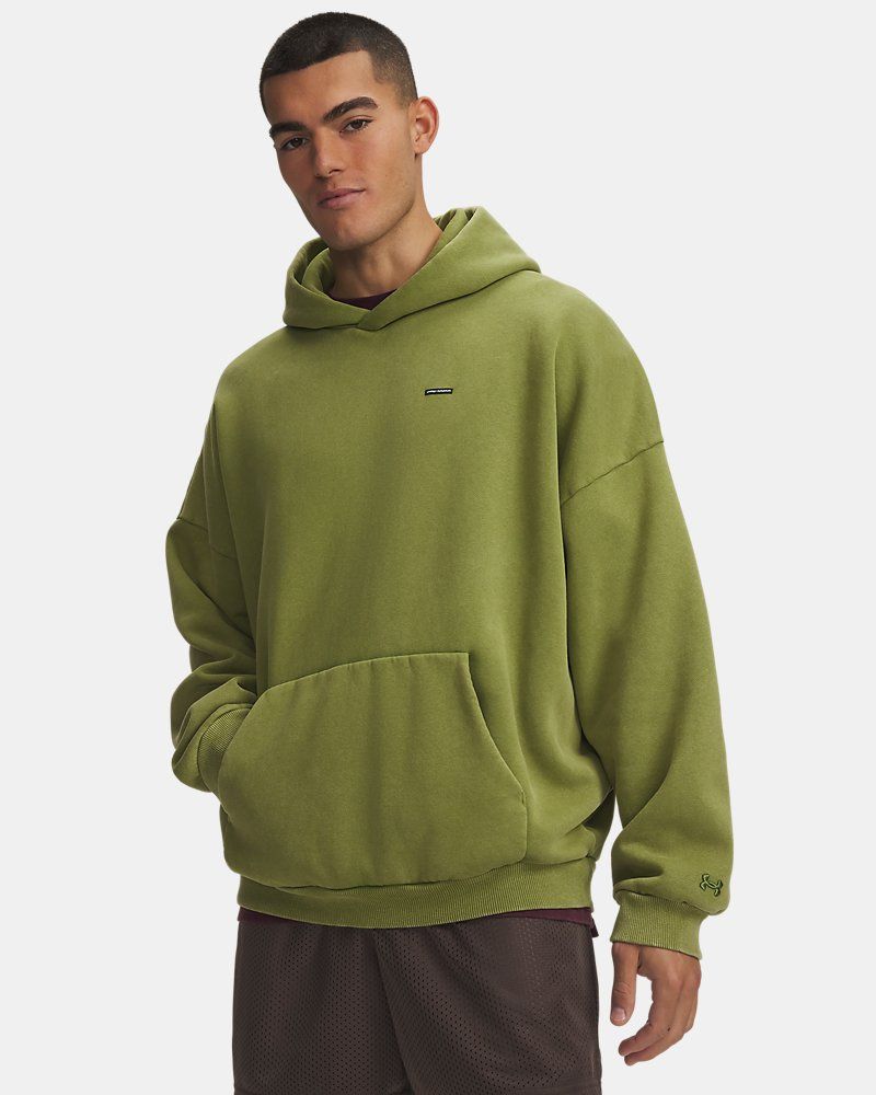 UA Icon Heavyweight Fleece Washed Men's Hoodie — view 7