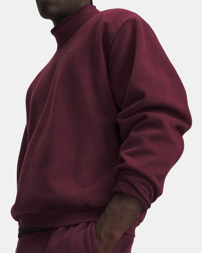UA Icon Fleece Washed Mock Men's Long Sleeve — view 13