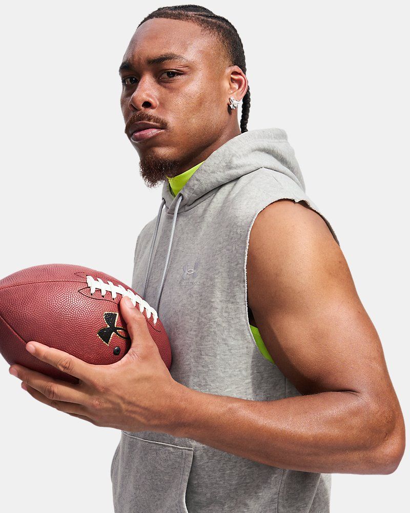 UA Icon Fleece Men's Sleeveless Hoodie — view 4