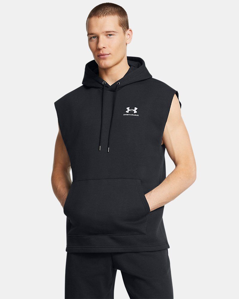 UA Icon Fleece Men's Sleeveless Hoodie — view 5