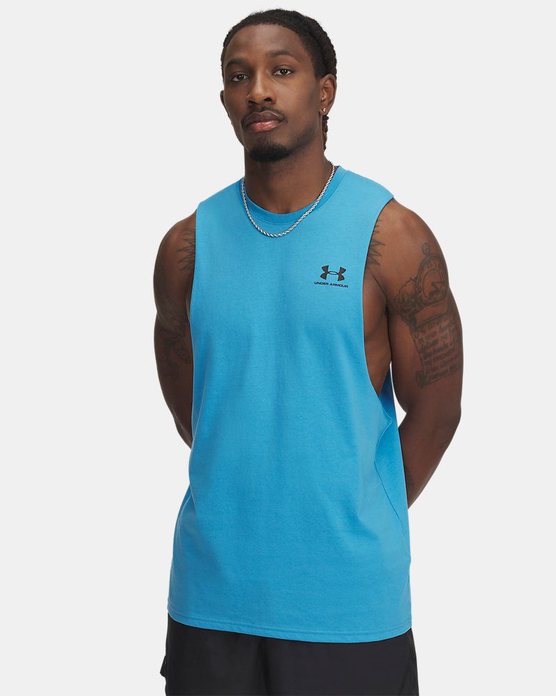 UA Left Chest Cut-Off Men's Tank — view 18