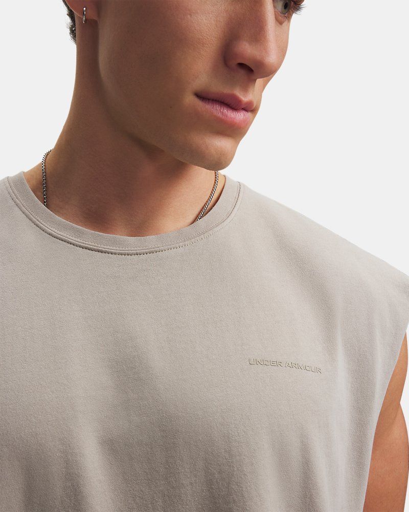 UA Icon Heavyweight Cotton Men's Tank — view 14