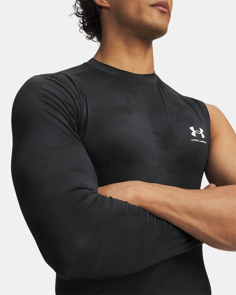 HeatGear® Asymmetrical Right Top Printed Men's Long Sleeve — view 3