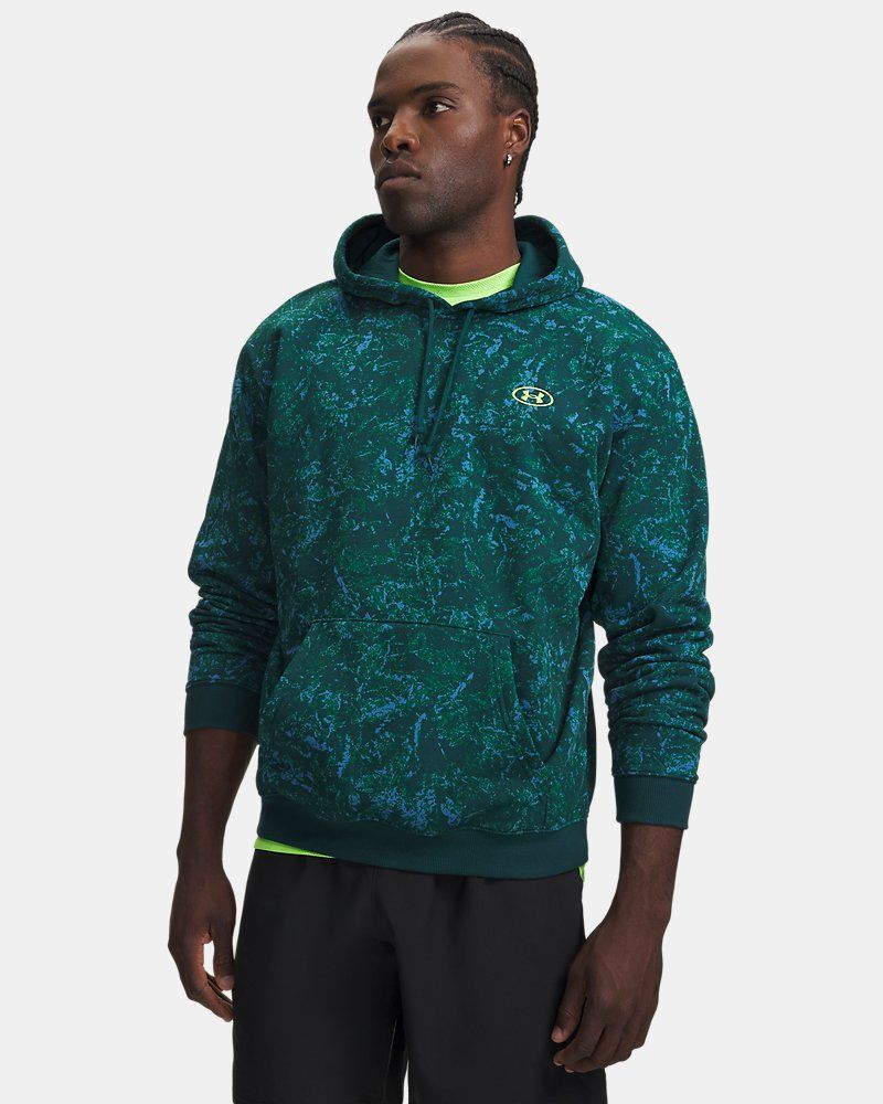 UA Rival Fleece Printed Men's Hoodie — view 10