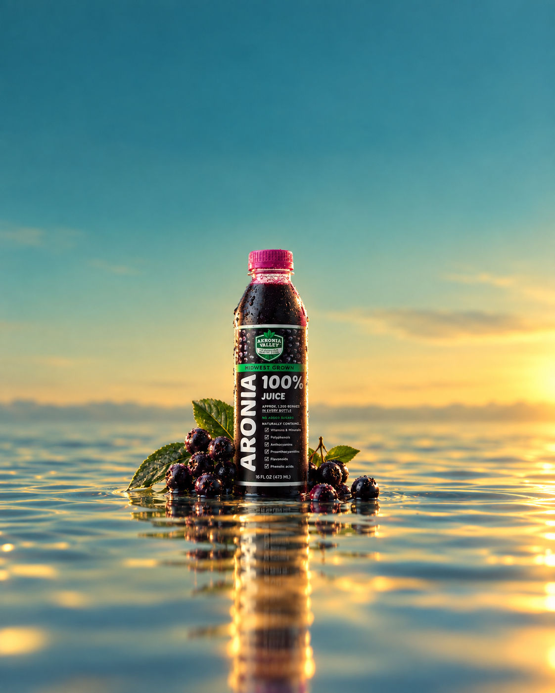 Akronia Valley 100% Aronia Berry Juice | Gluten Free Superfood Juice Drink