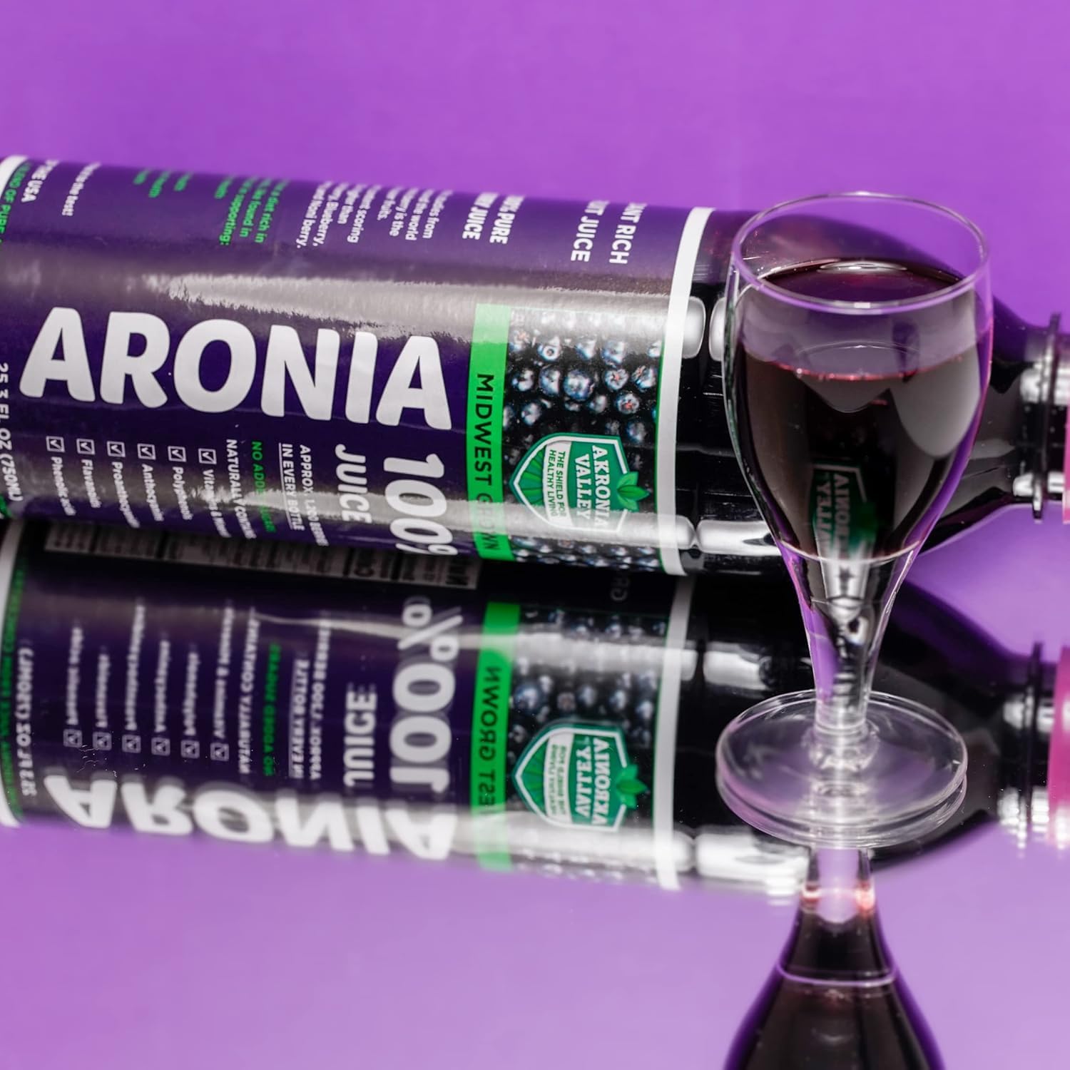 Akronia Valley 100% Aronia Berry Juice | Gluten Free Superfood Juice Drink — view 7