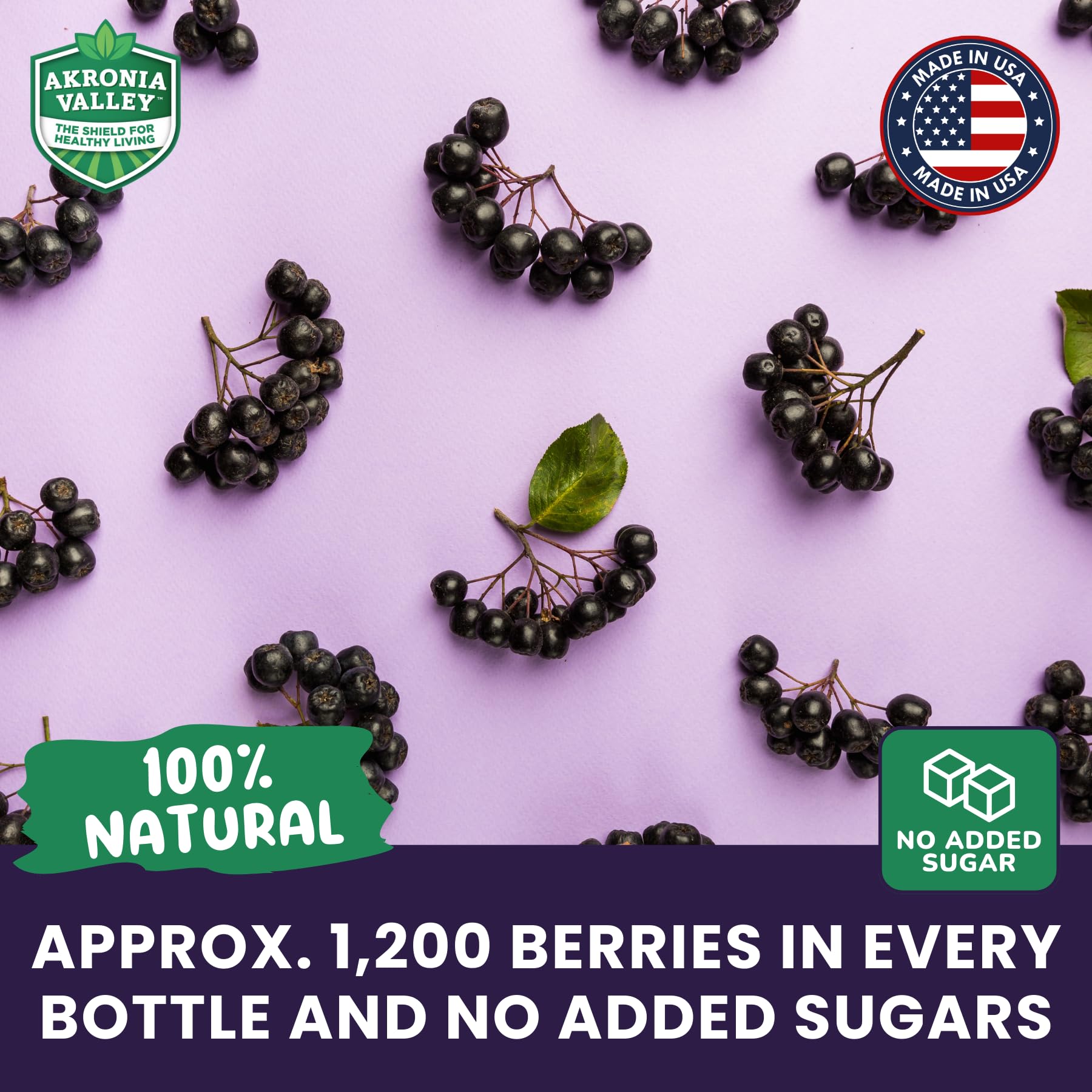 Akronia Valley 100% Aronia Berry Juice | Gluten Free Superfood Juice Drink — view 5