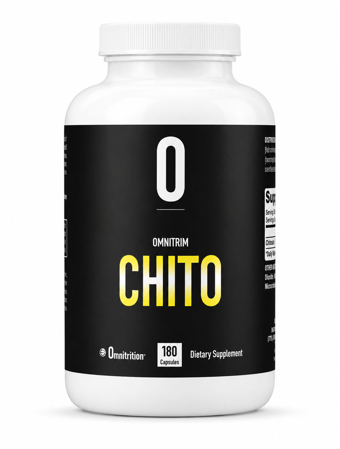 OmniTrim Chito™ Pills - Fat Blocker & Weight Management With Chitosan 500 mg (180 Capsules)