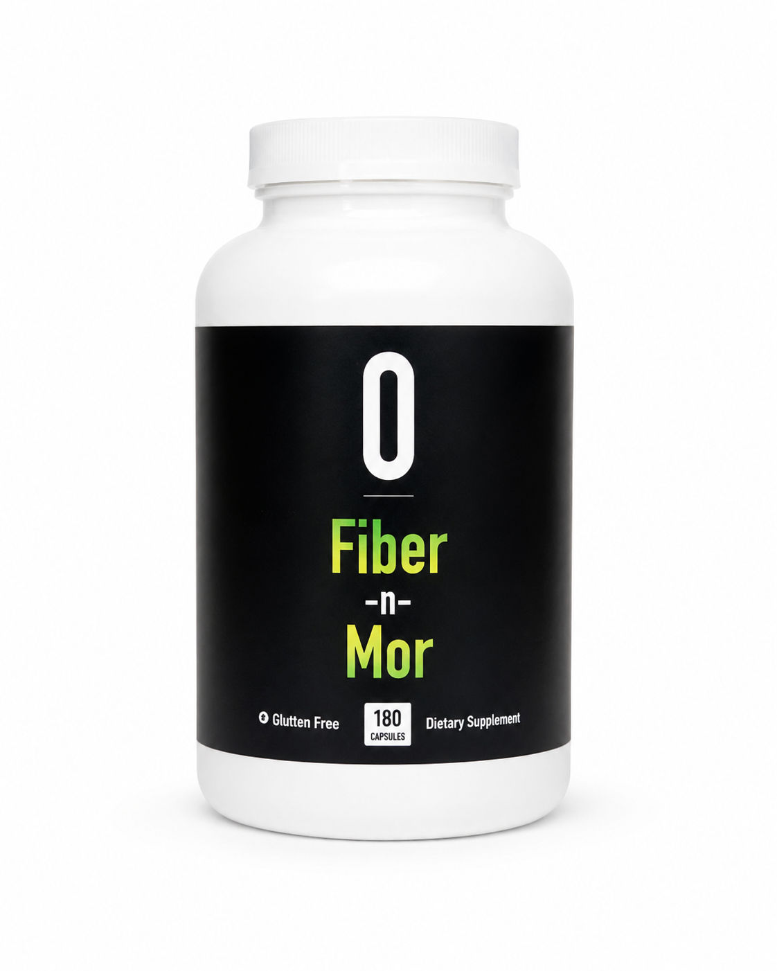 Fiber-N-Mor™ Pills - Digestive Support Supplement with Psyllium Husk Fiber with Lactobacillus Acidophilus Probiotics (180 Capsules)