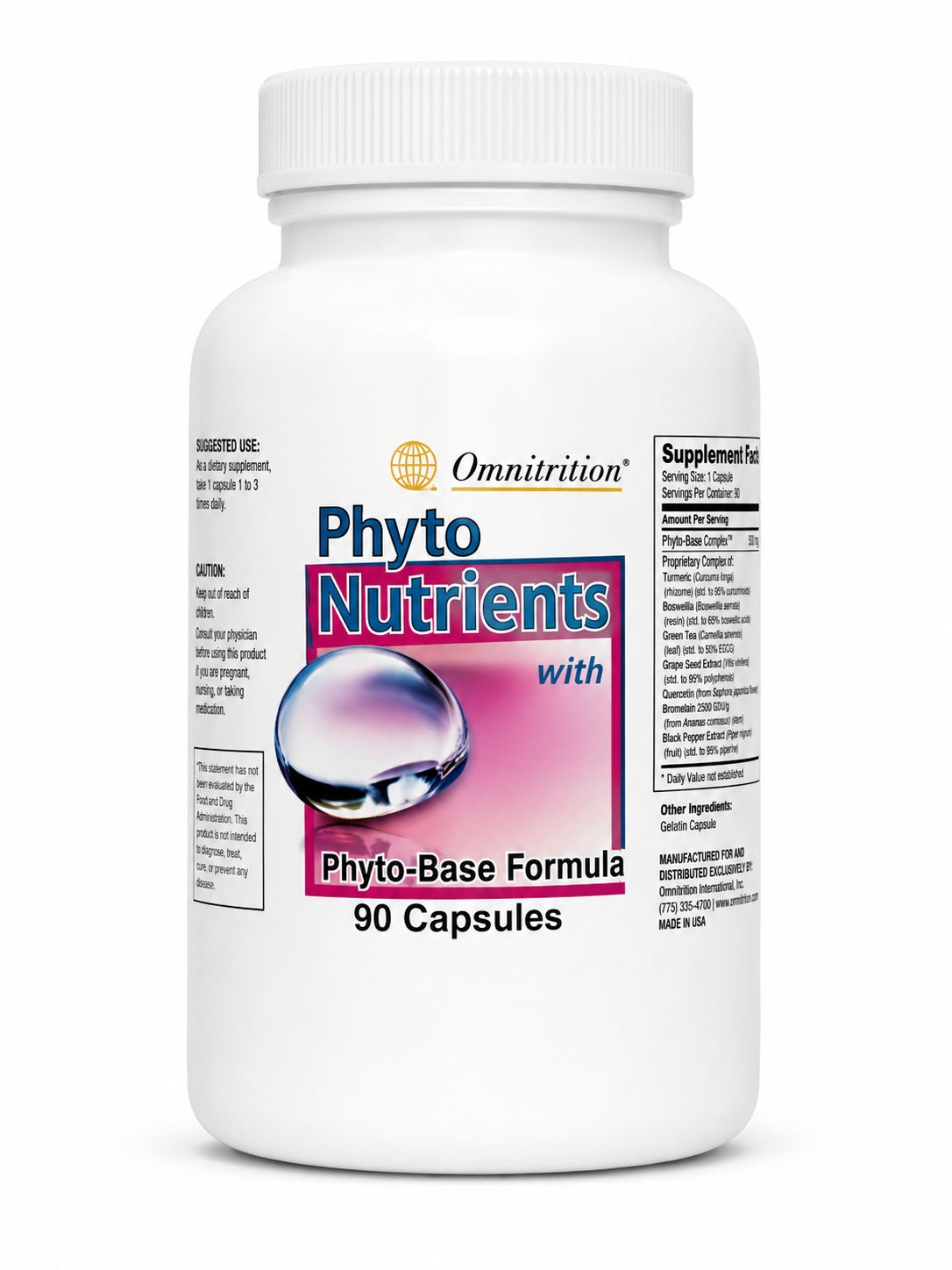 PhytoNutrients™ – Green Tea Extract 400 mg, Phyto Base Formula (90 Capsules) — view 1