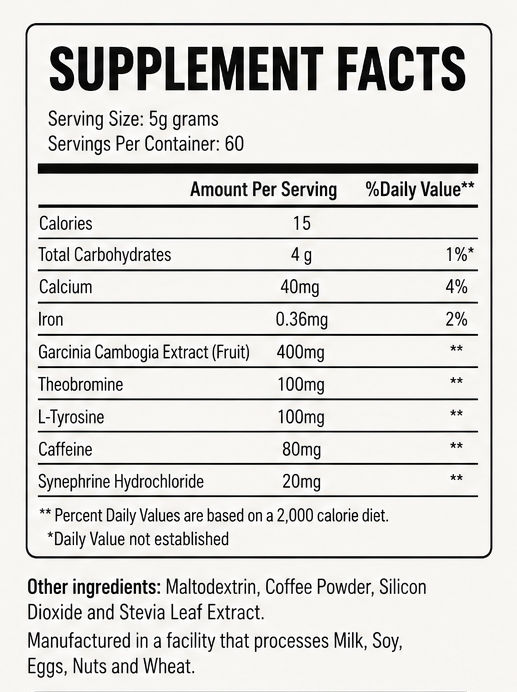 Thermo Java™ - Sugar Free Coffee Drink Mix Made with Stevia, 60 Servings — view 2