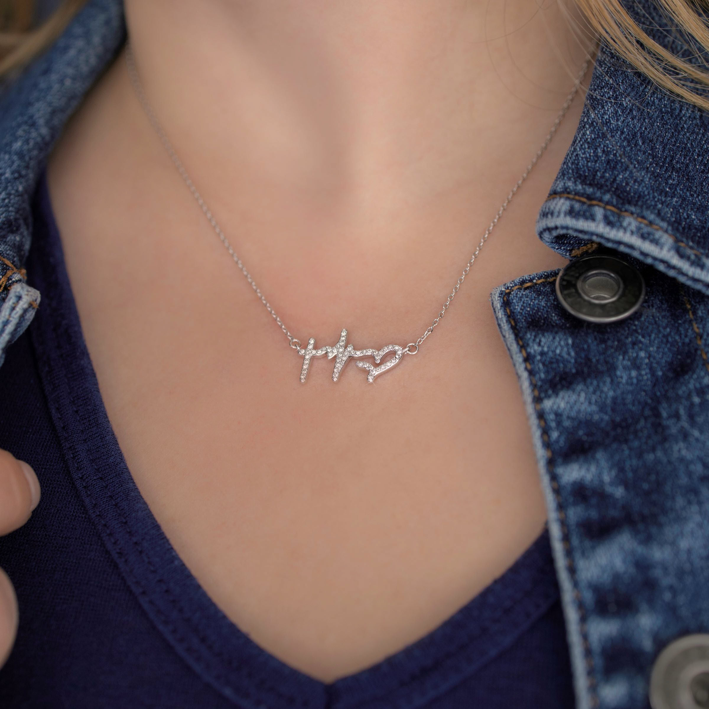 Faith Hope Love Necklace — view 2