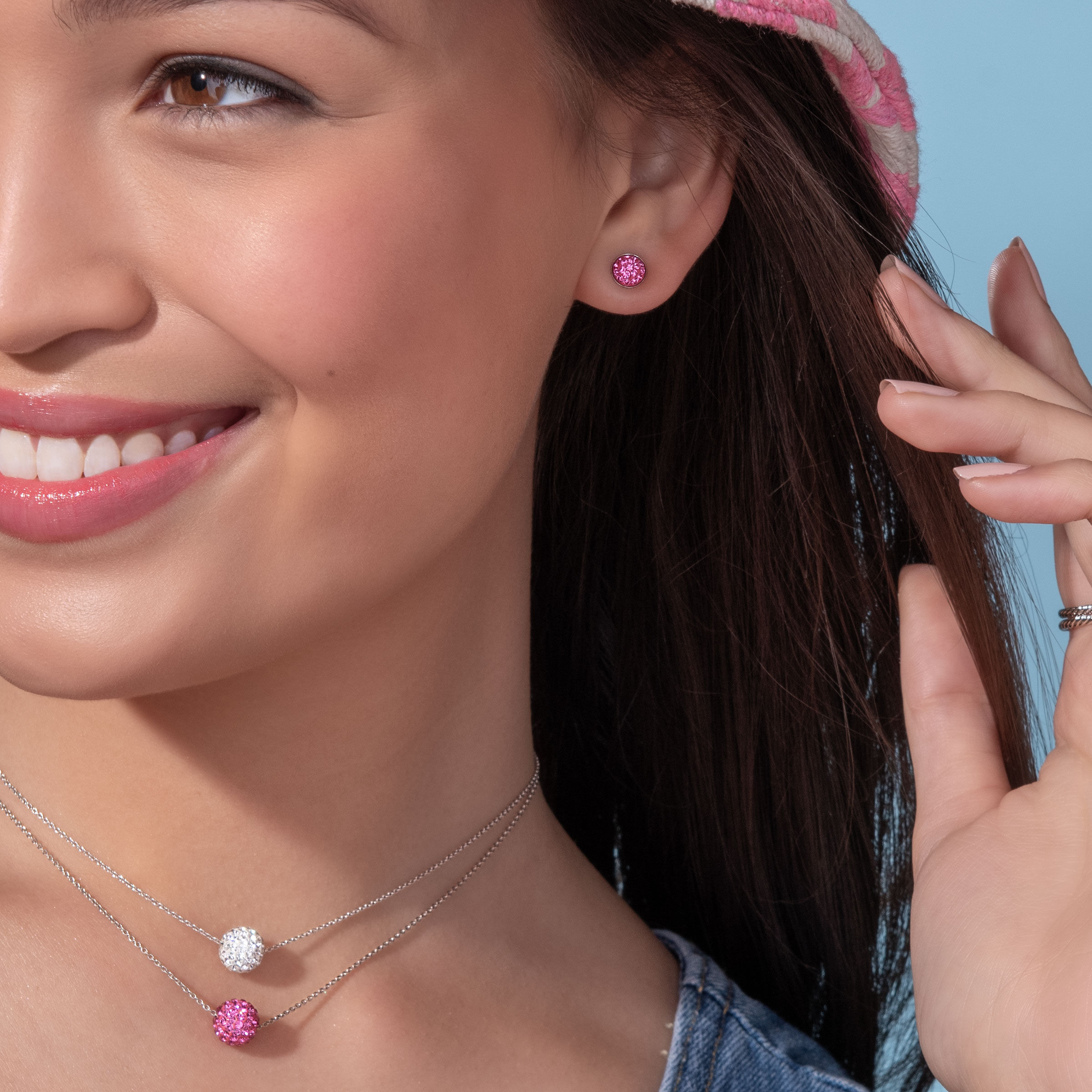 April Birthstone Necklace — view 2
