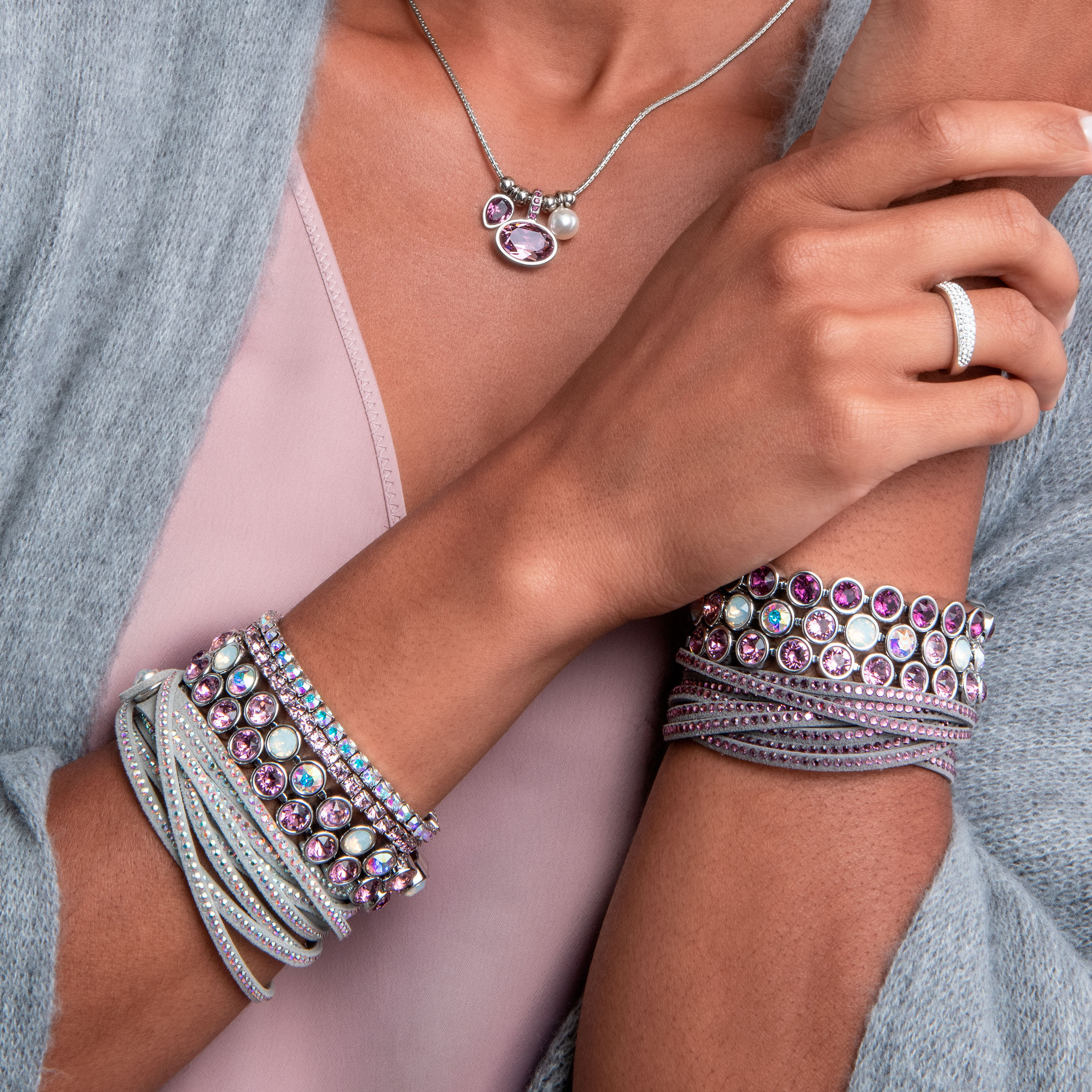 Amethyst Ignite Ice Bracelet — view 2