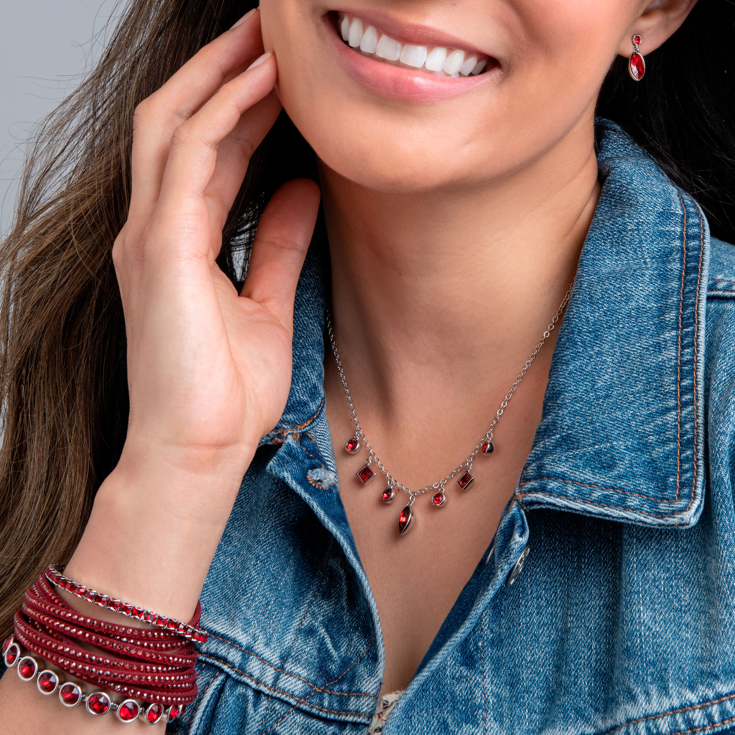 January Birthstone Bracelet — view 2