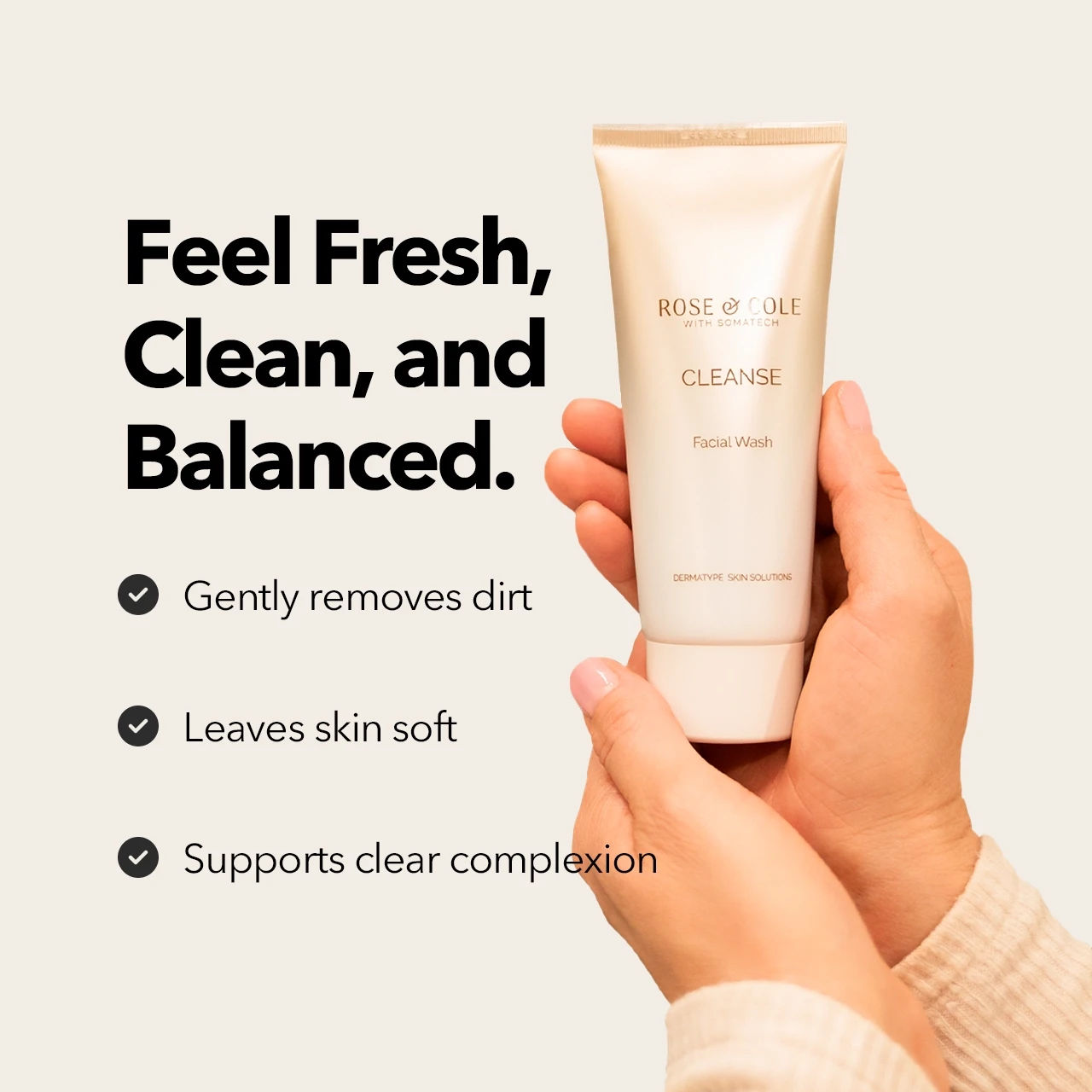 Rose & Cole® Cleanse Facial Wash