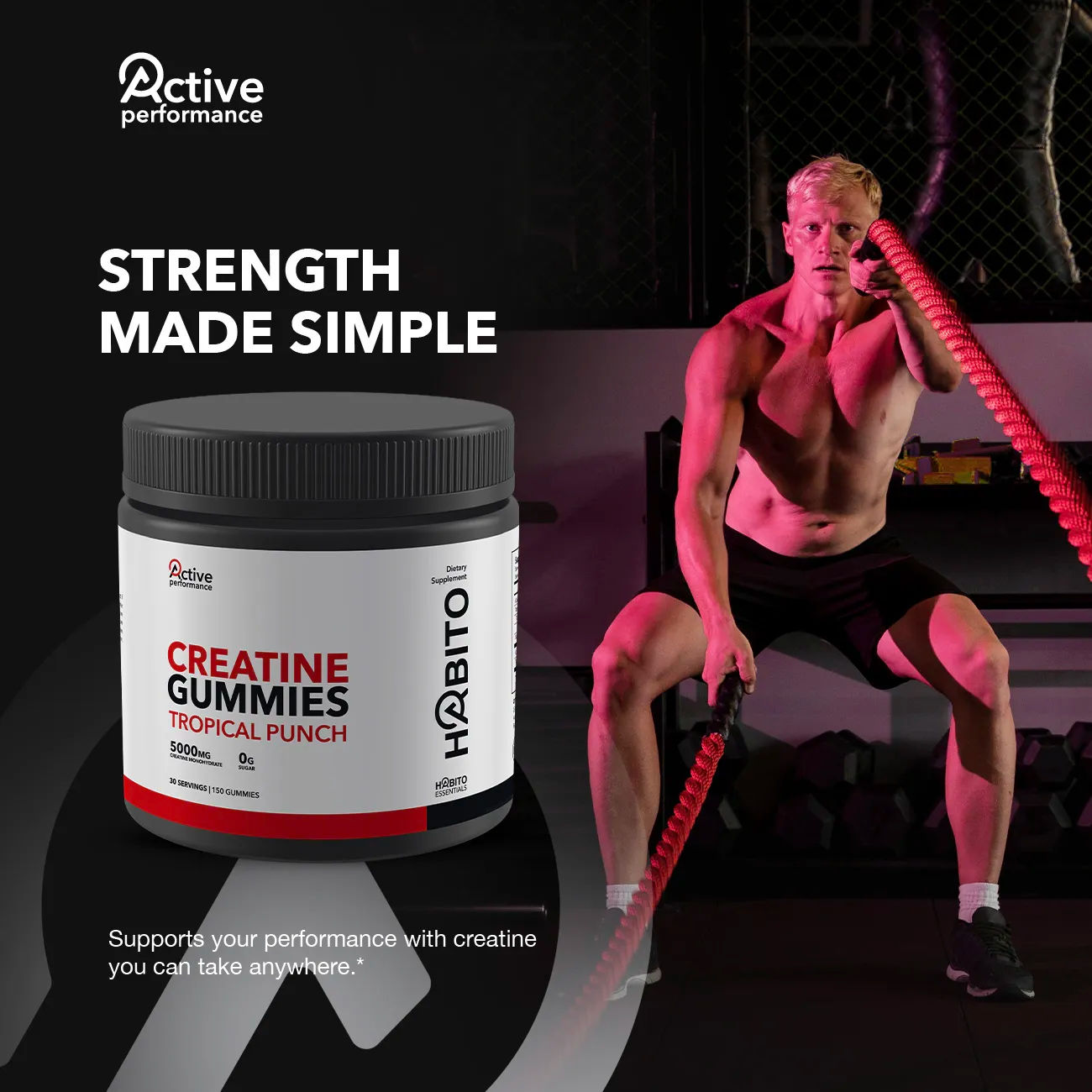 Creatine Gummies Tropical Punch