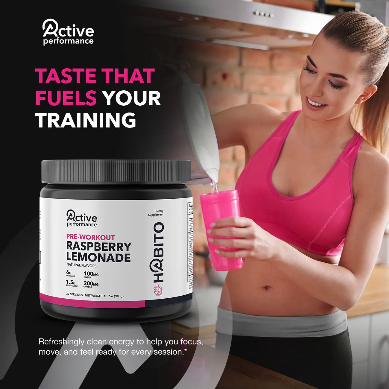 Pre-Workout Raspberry Lemonade