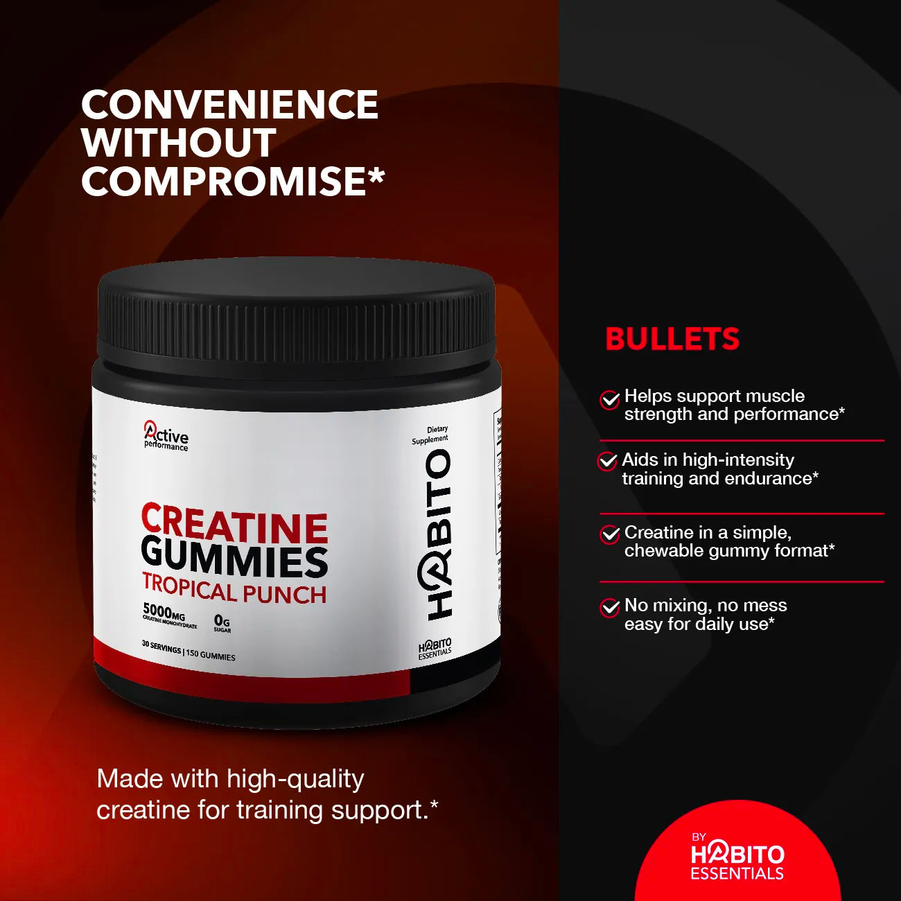 Creatine Gummies Tropical Punch