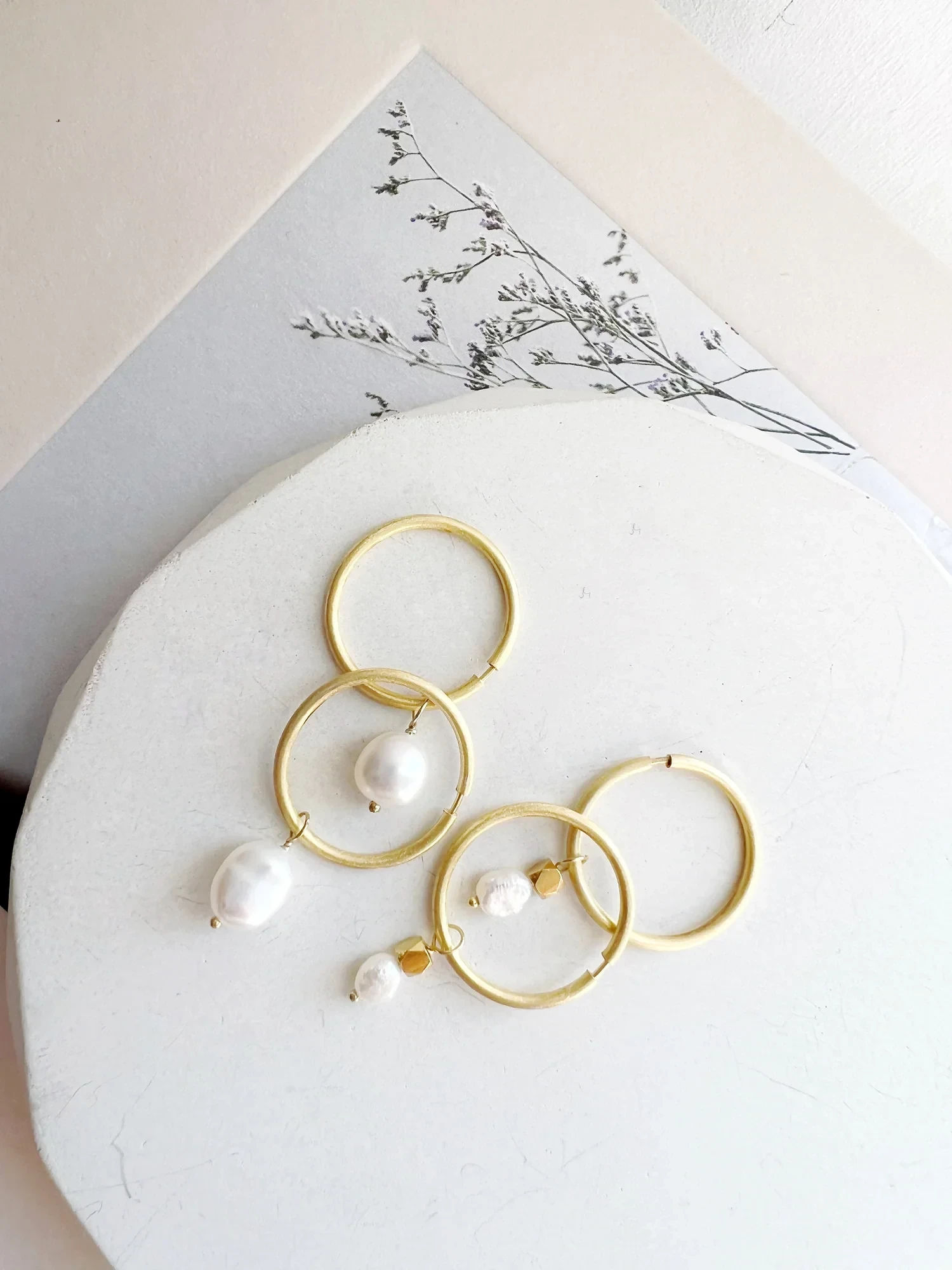 Pearl hoops
