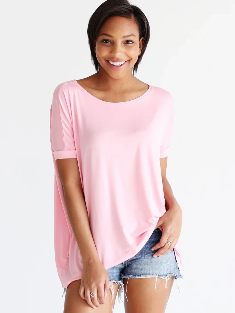 Rose Quartz Short Sleeve Top