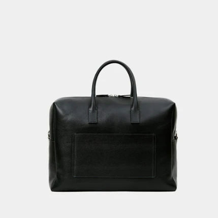 Le Compact Weekender Black Pebbled Leather