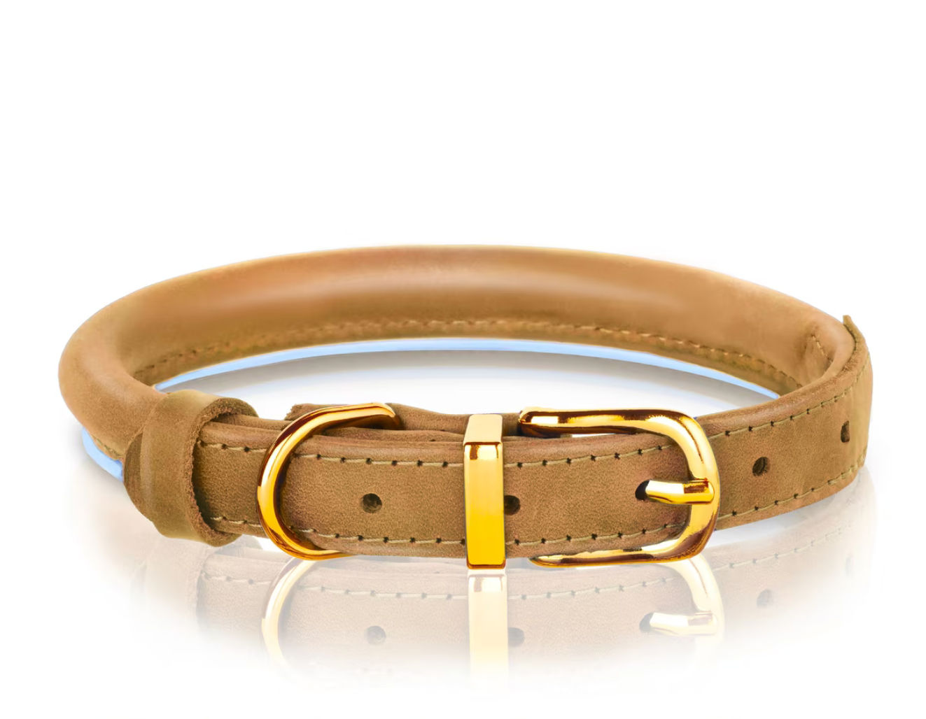 Leather Reflective Dog Collar