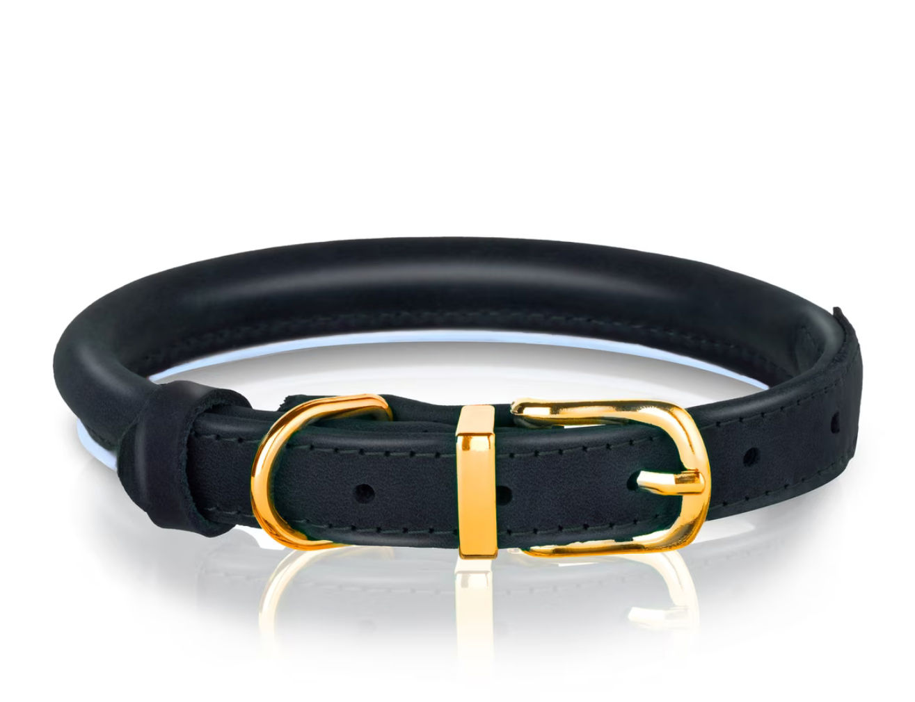 Leather Reflective Dog Collar