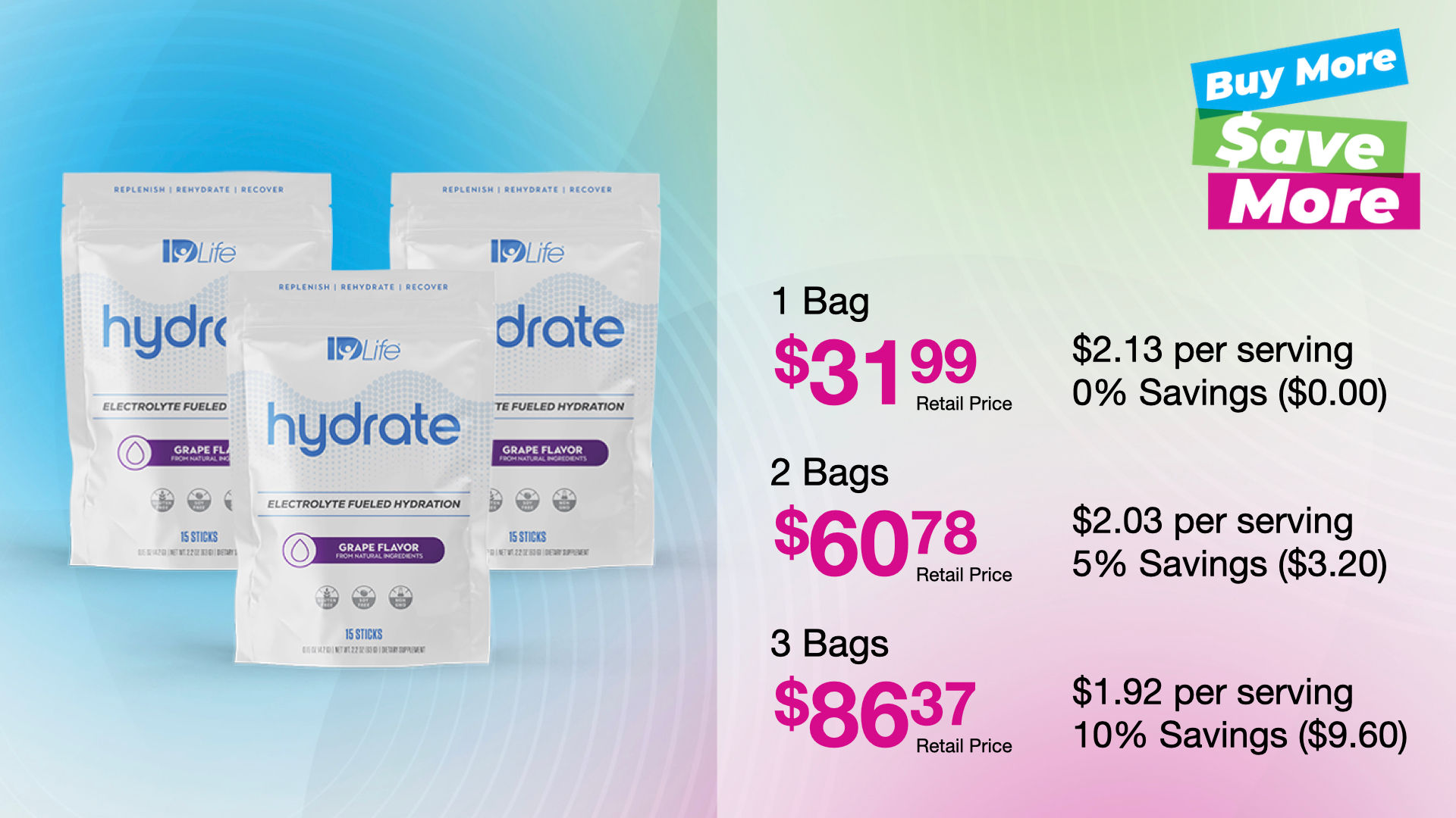 Buy More Save More I Hydrate