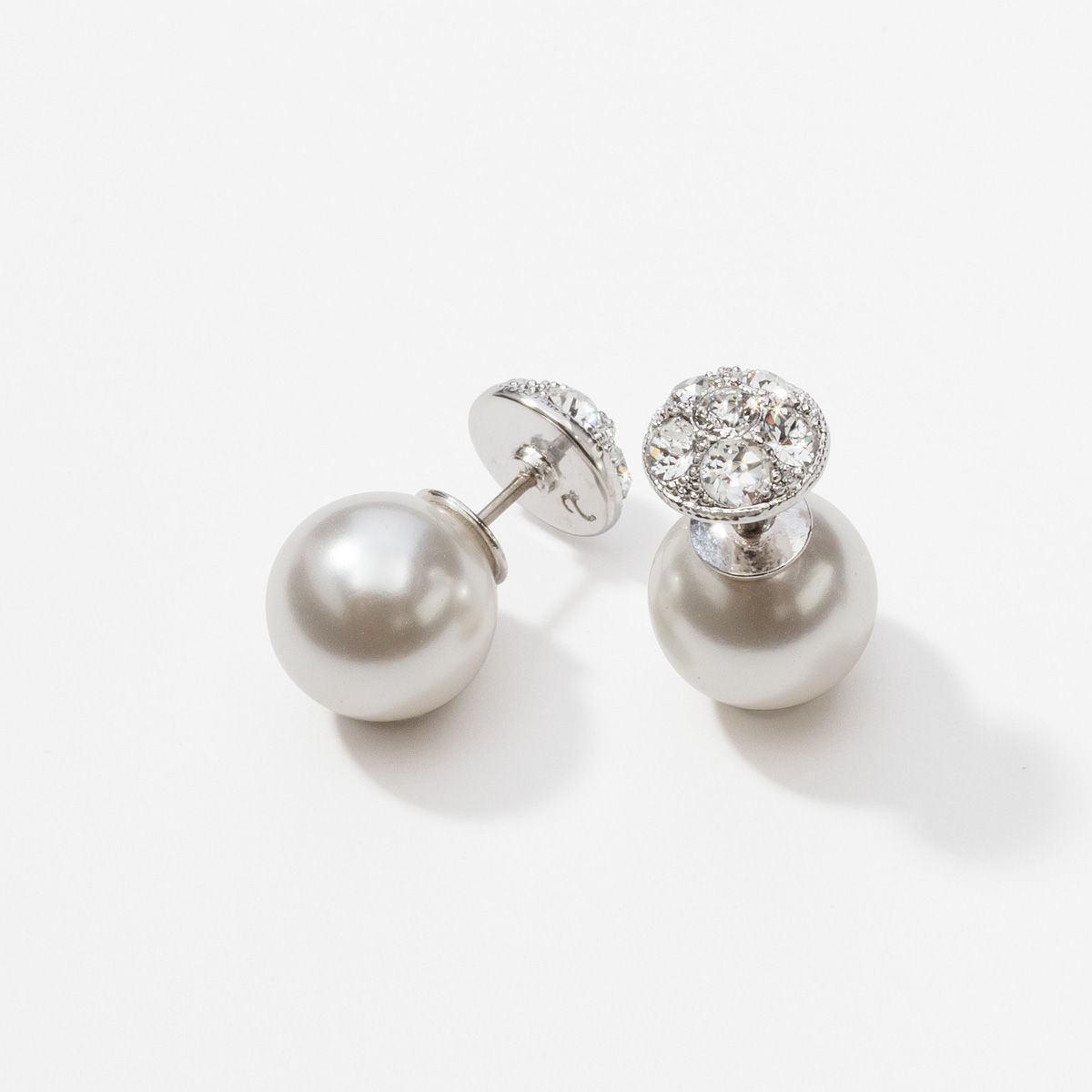 Flipside Earrings, White