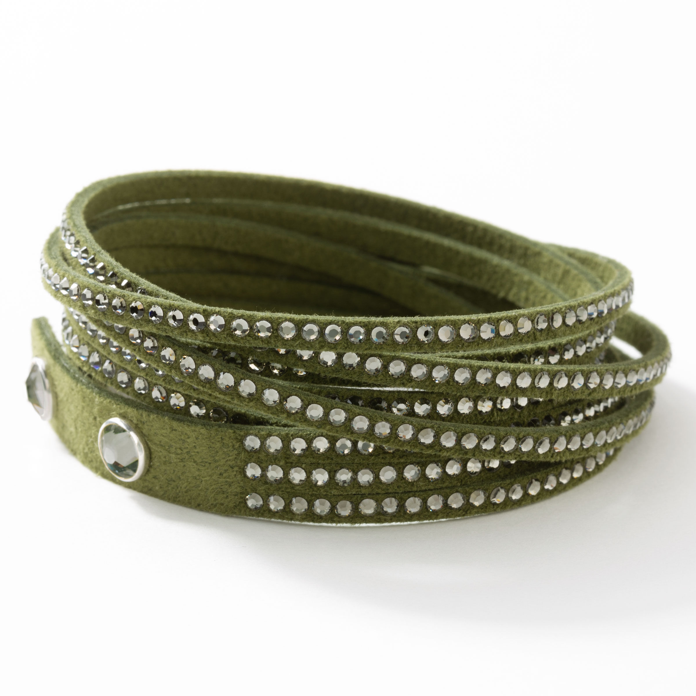 Wrap-Star Bracelet, Olive Green