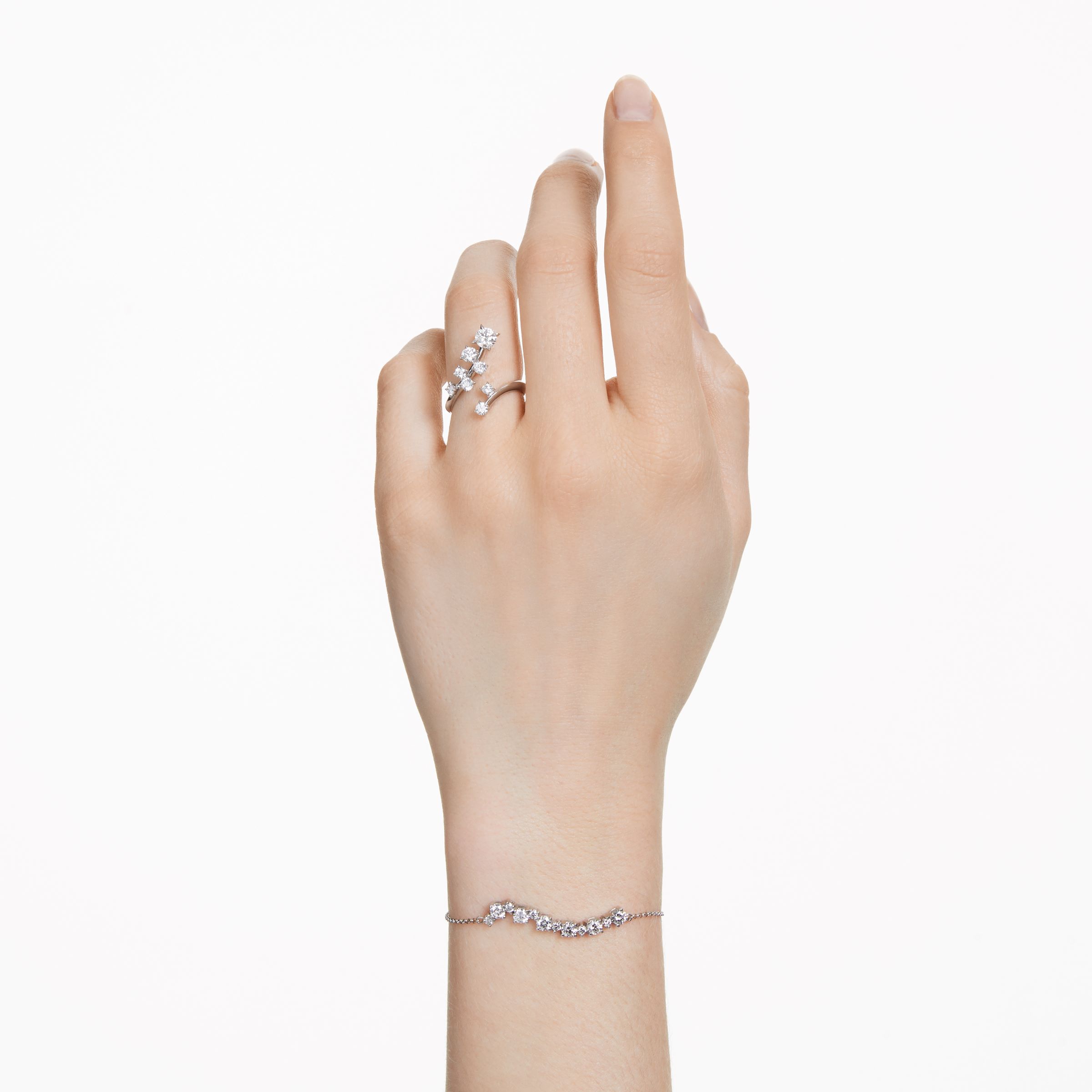 Intimate Ring, Eight Stone, Lab-Grown Diamonds, .98 ct tw, 18K White Gold — view 2