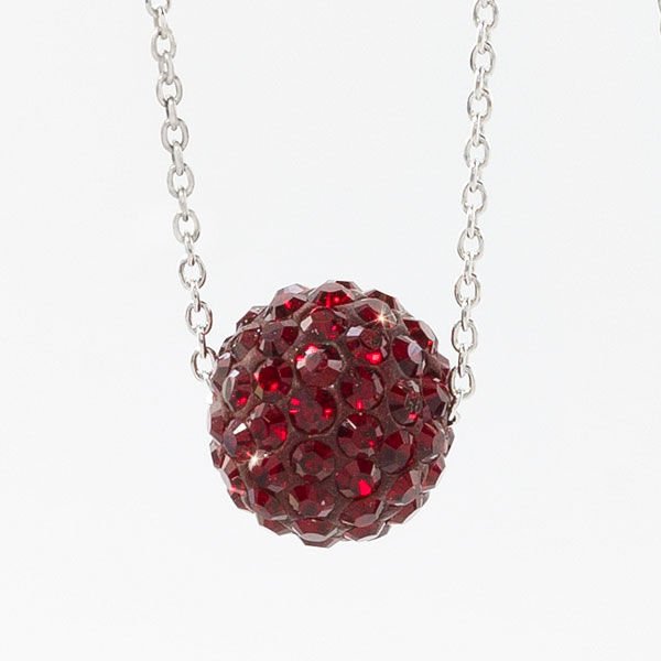 January Birthstone Necklace — view 2