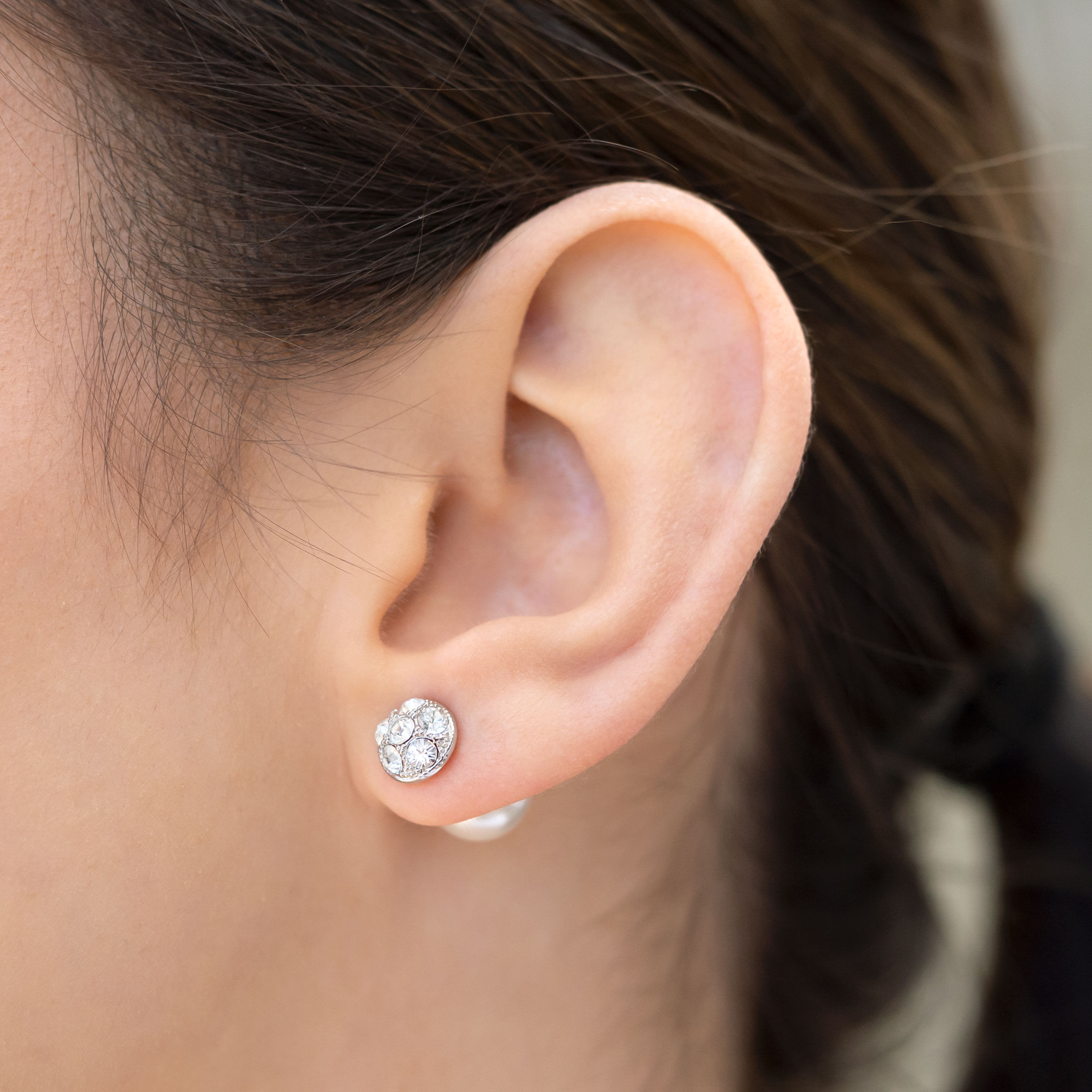 Flipside Earrings, White — view 3