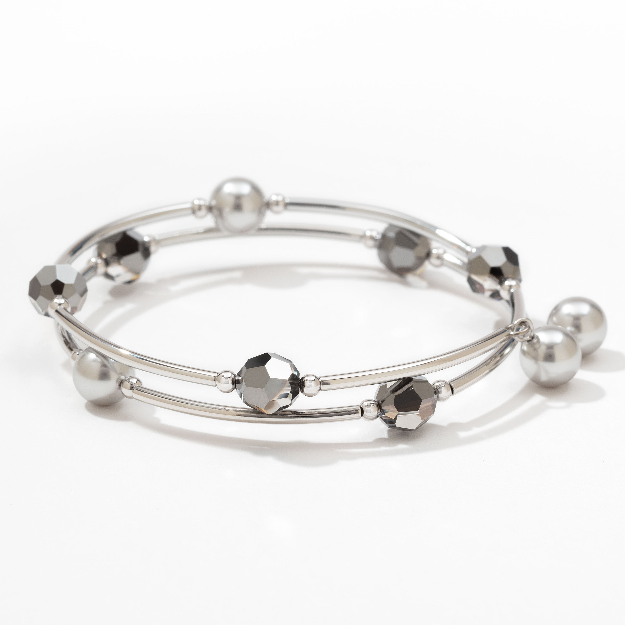 Wind Up Bracelet, Silver Night