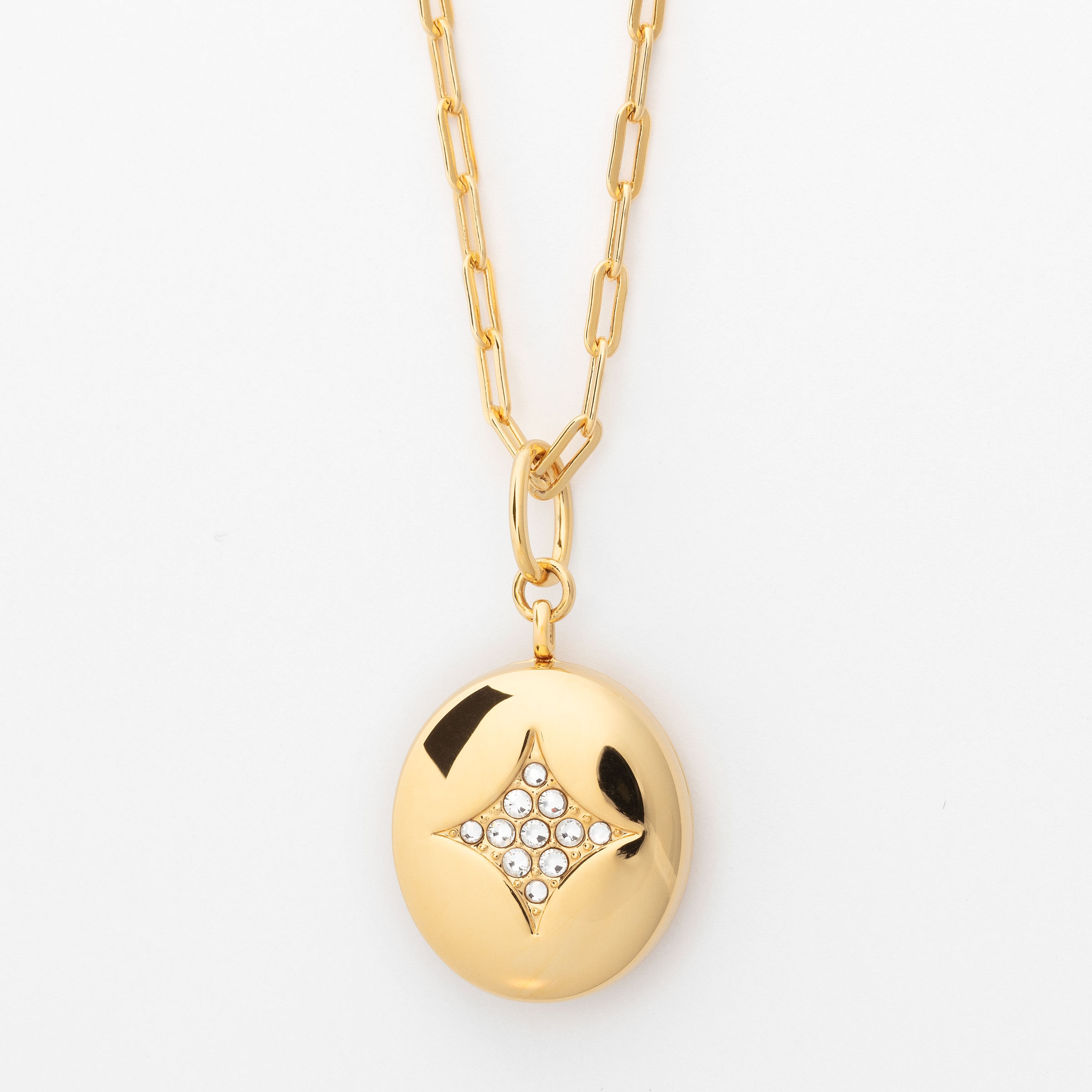 Locket Pendant, Golden — view 3