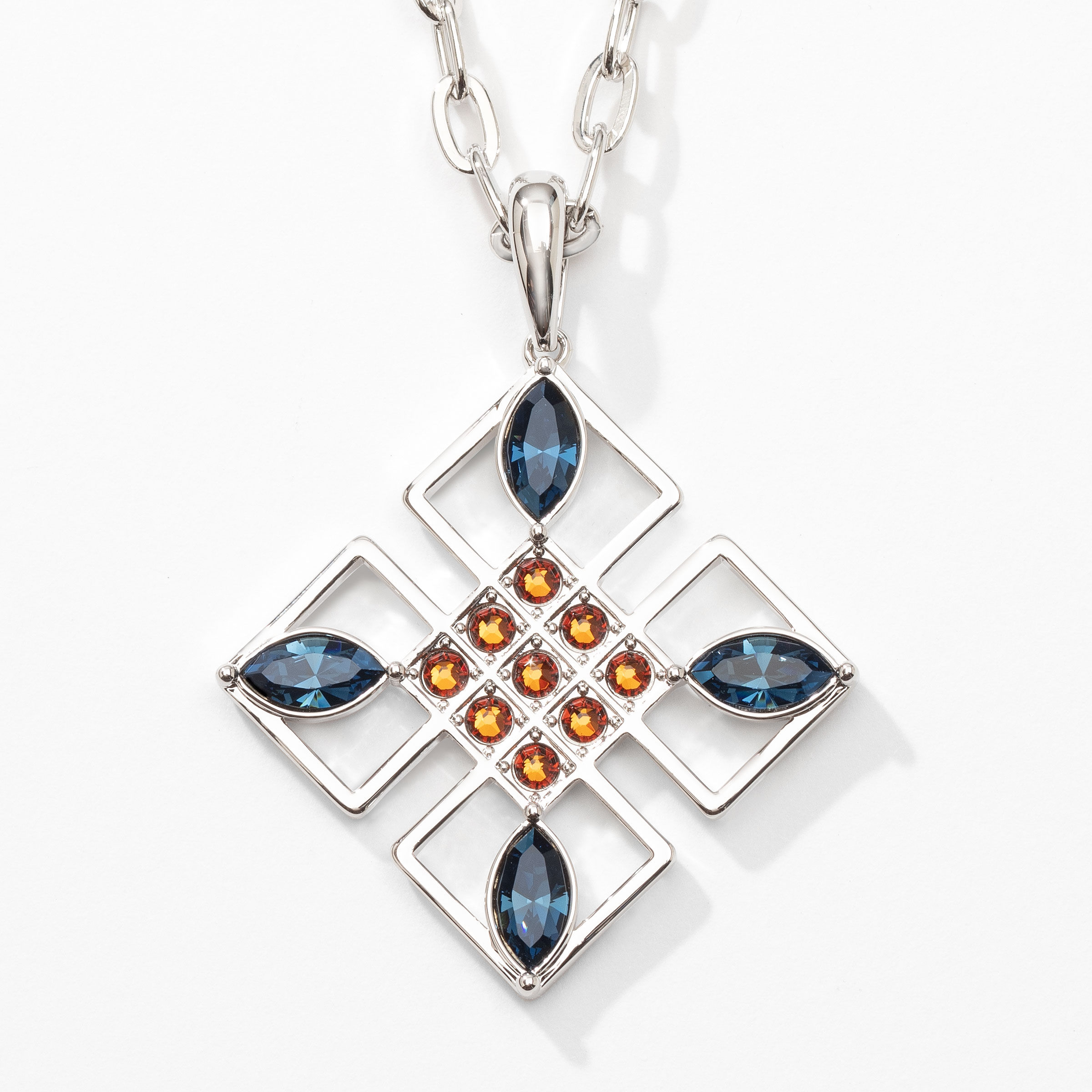 Gallery Necklace, Blue