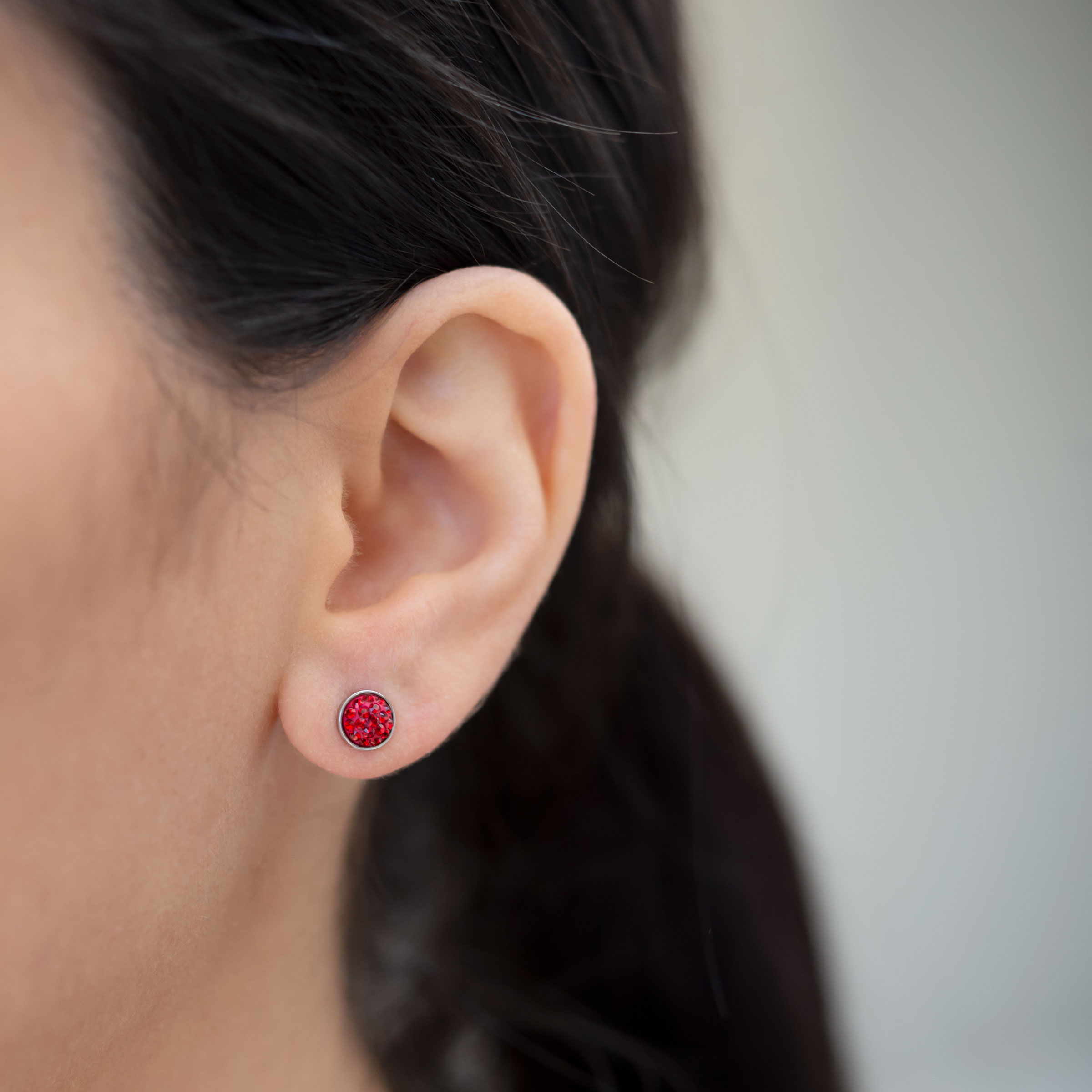 July Birthstone Earrings — view 2