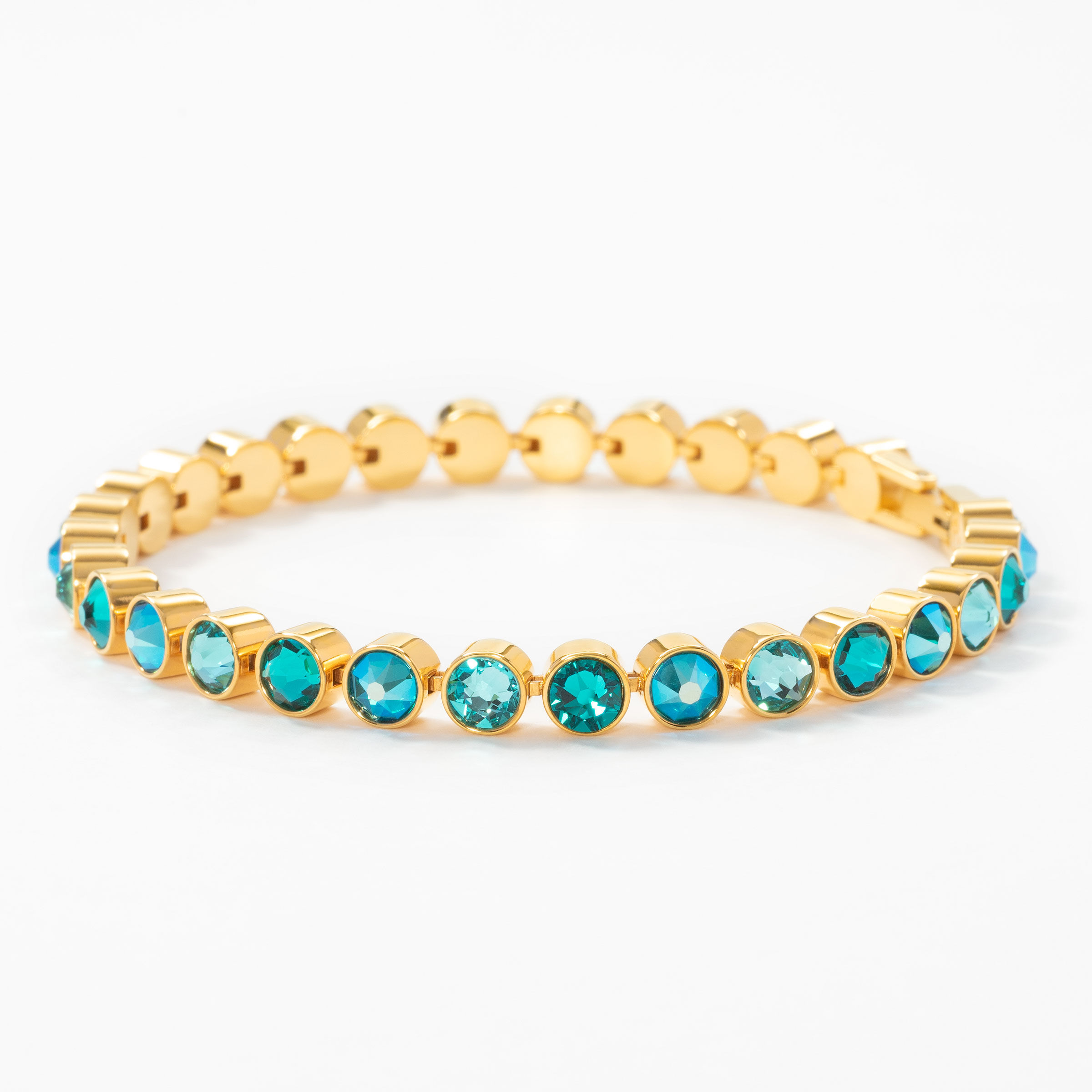 Mini Ice Bracelet, Golden Blue