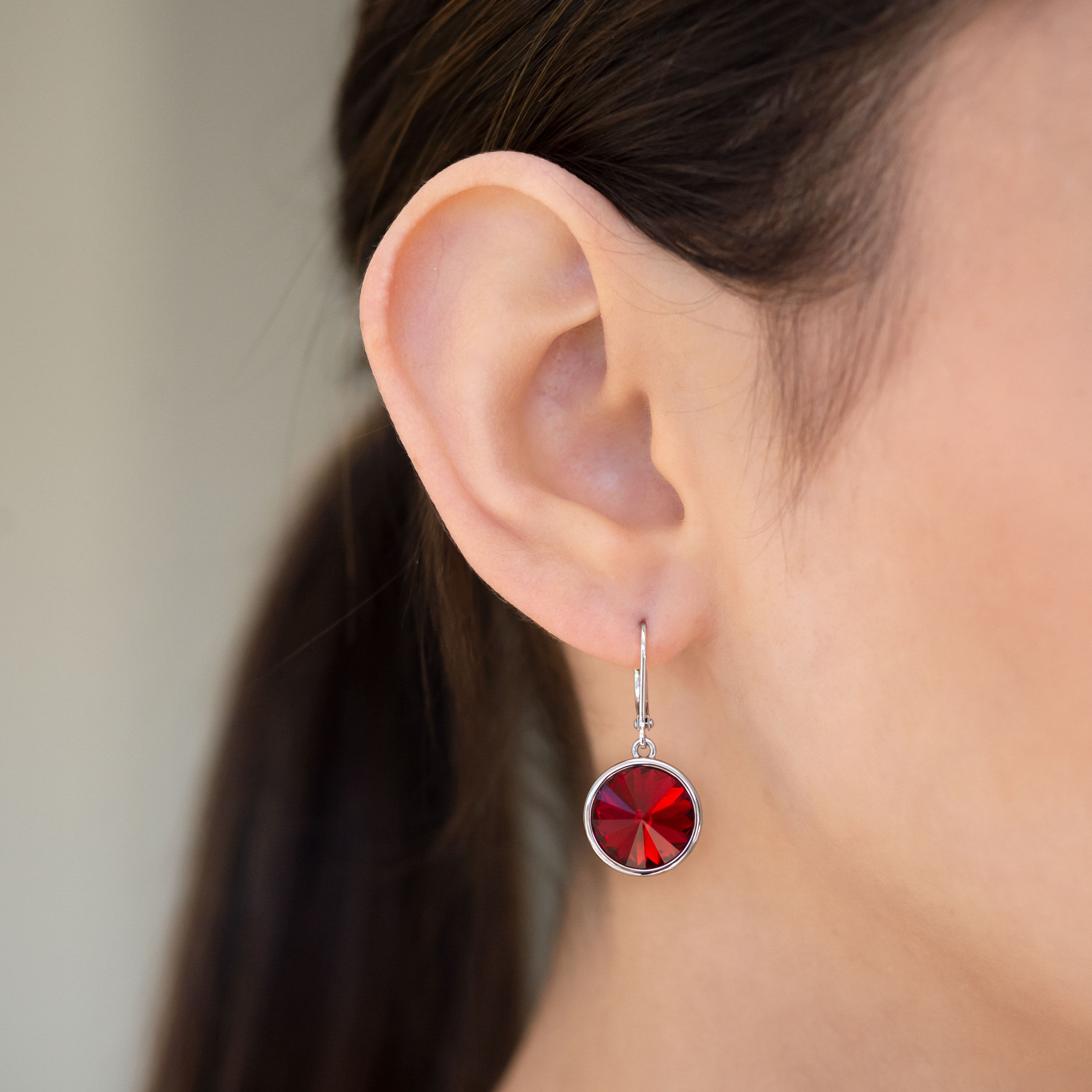 Lulu Earrings, Scarlet — view 2