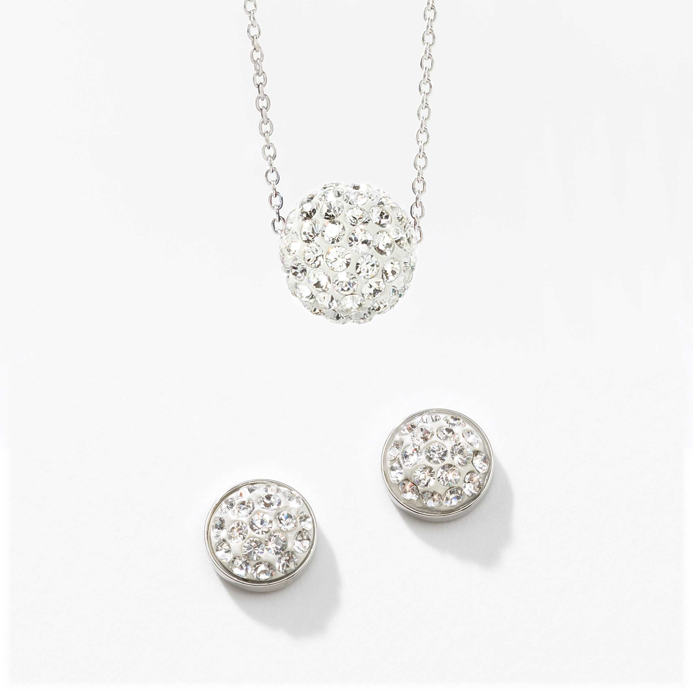 April Birthstone Necklace and Earring Set