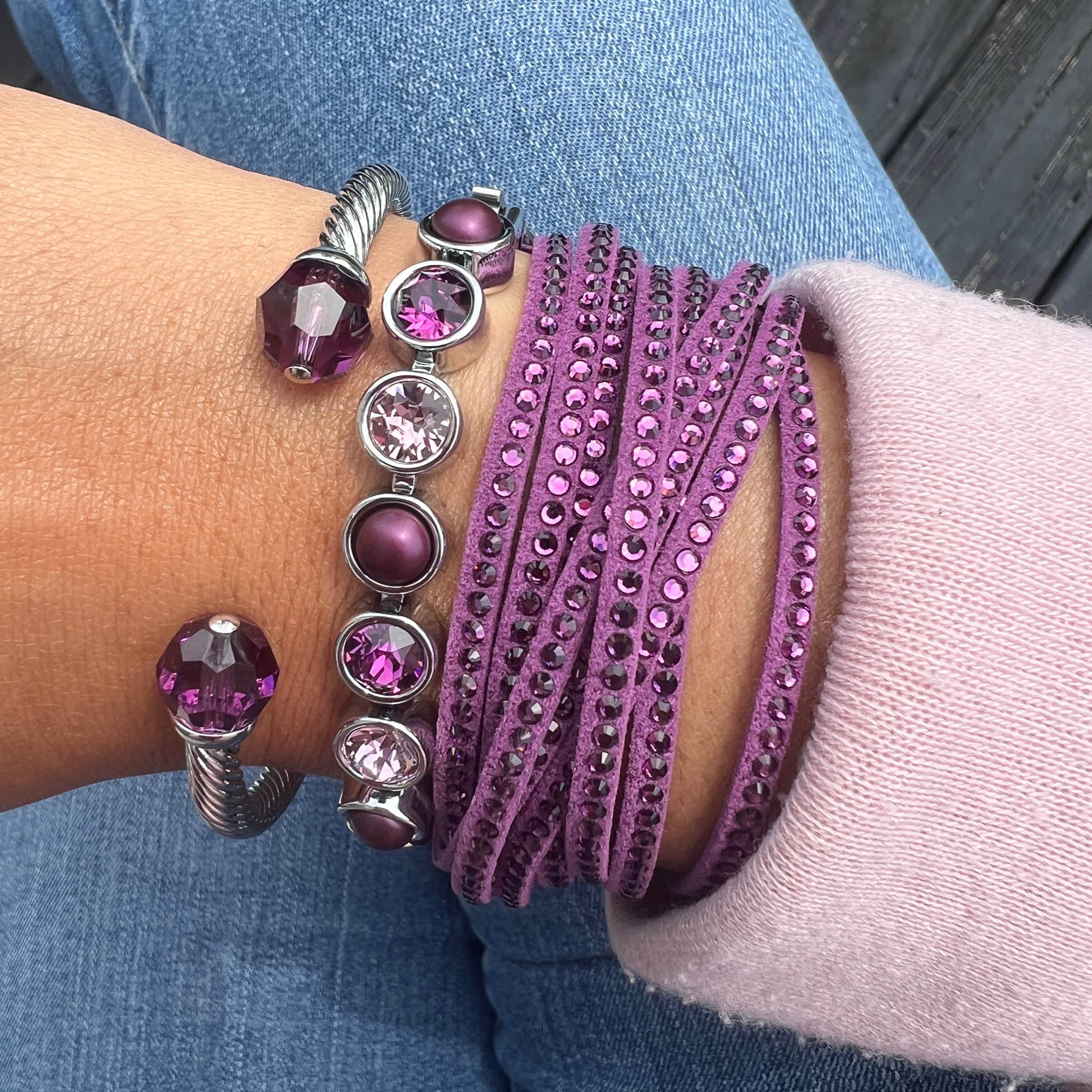 With a Twist Bracelet, Amethyst — view 2