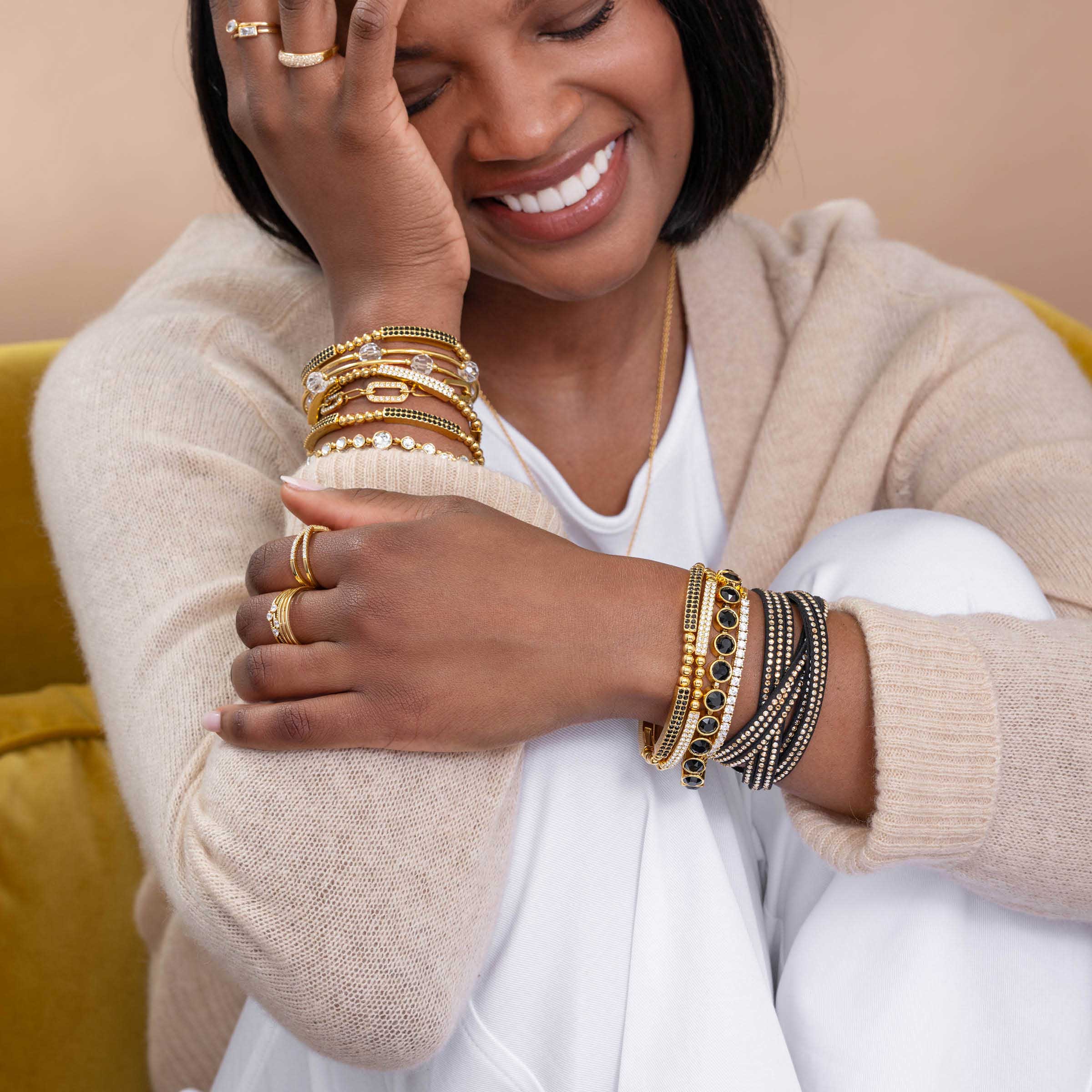 Wrap-Star Bracelet, Golden Jet — view 2