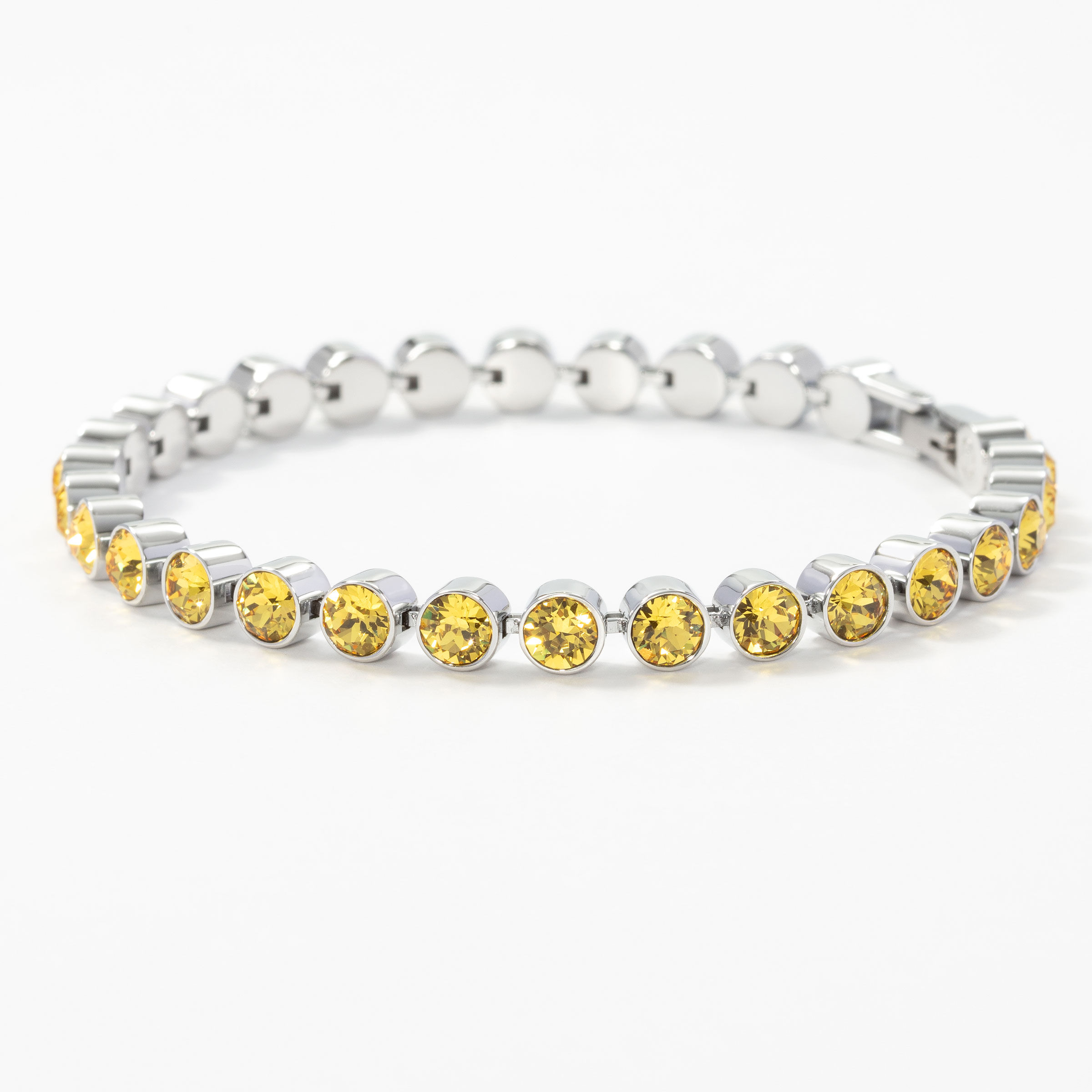 Mini Ice Bracelet, Light Topaz