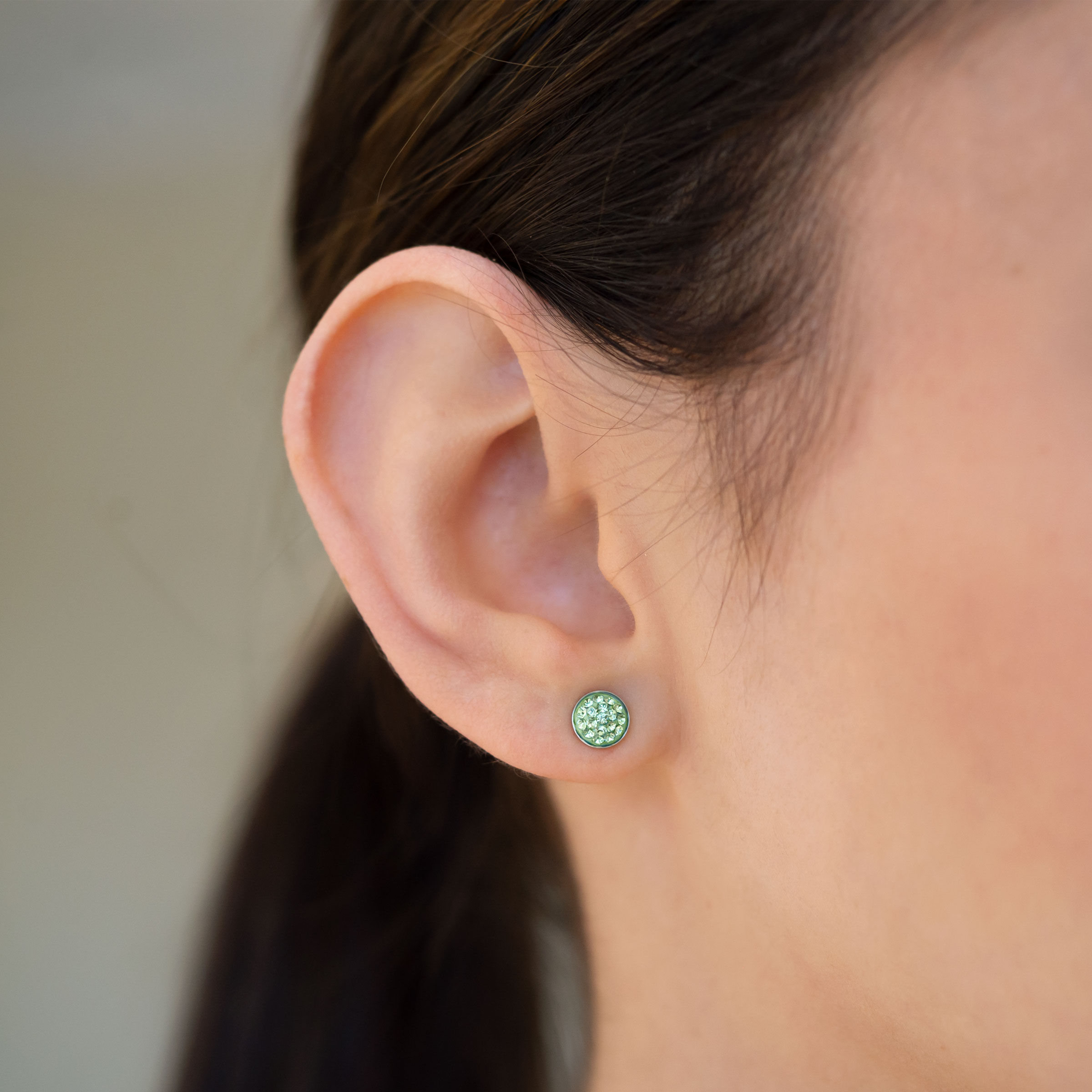 August Birthstone Earrings — view 2