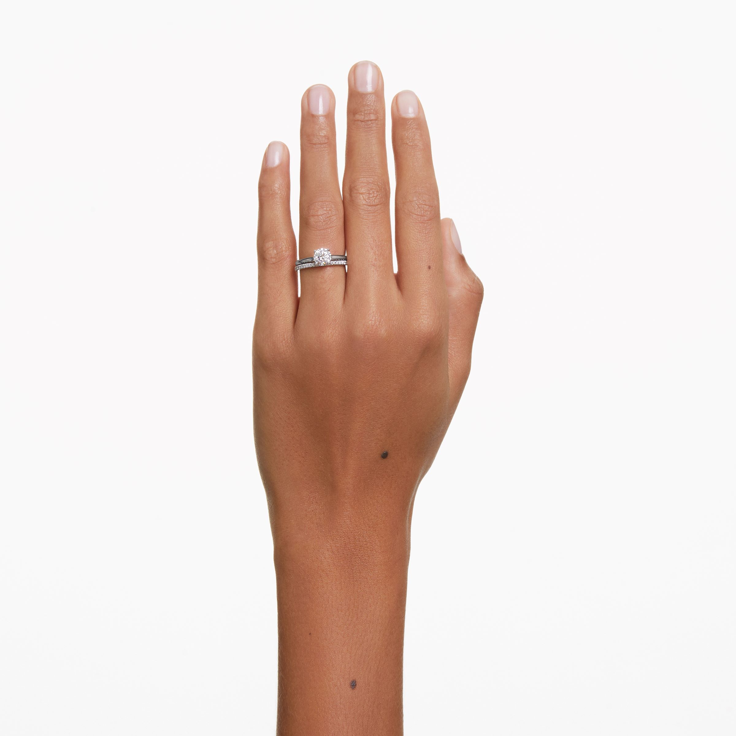 Eternity Band Ring, Lab-Grown Diamonds, .16 ct tw, 14K White Gold — view 2