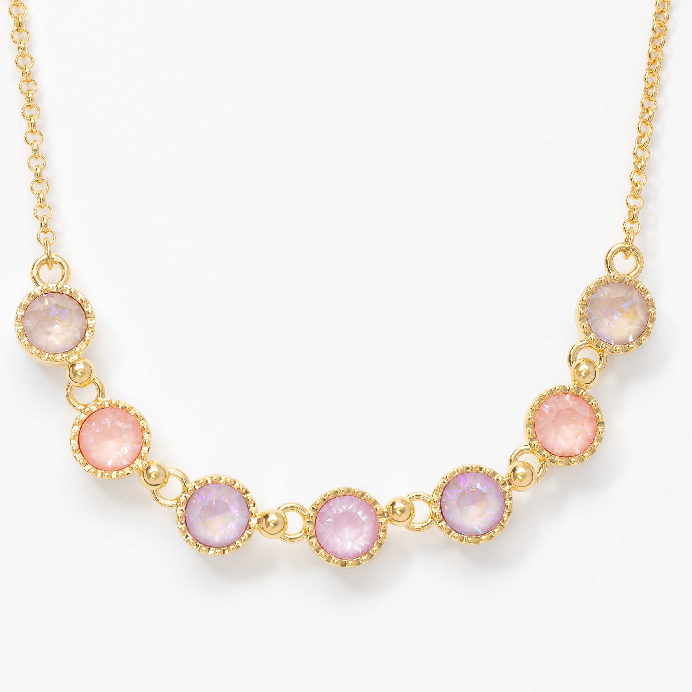 Seven Wonders Necklace, Peach