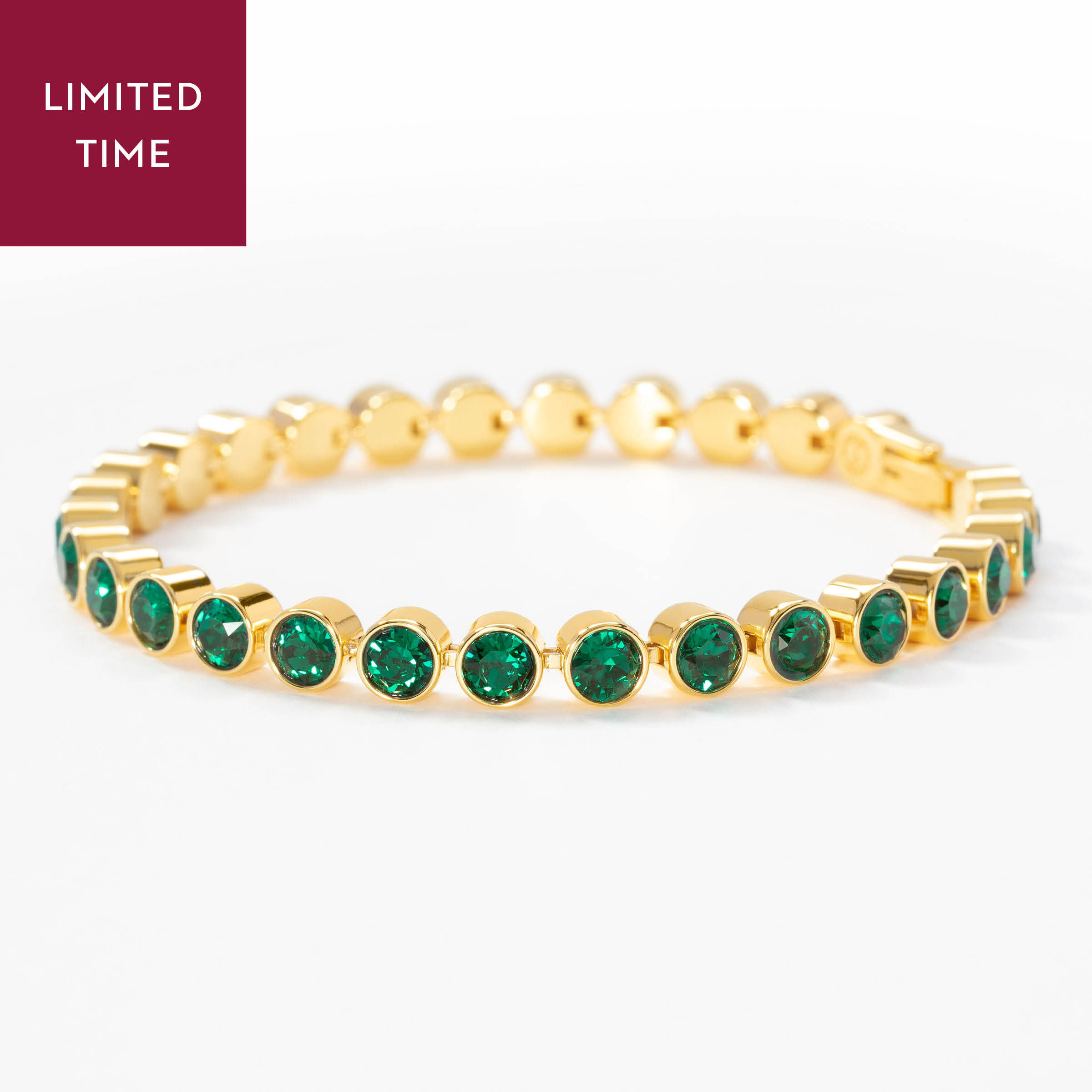 Mini Ice Bracelet, Golden Green