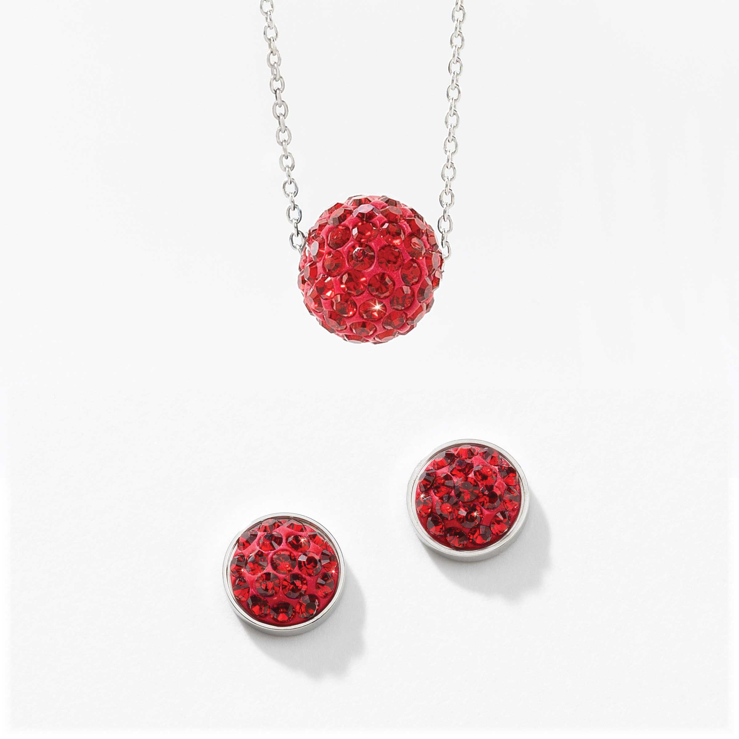 July Birthstone Necklace and Earring Set
